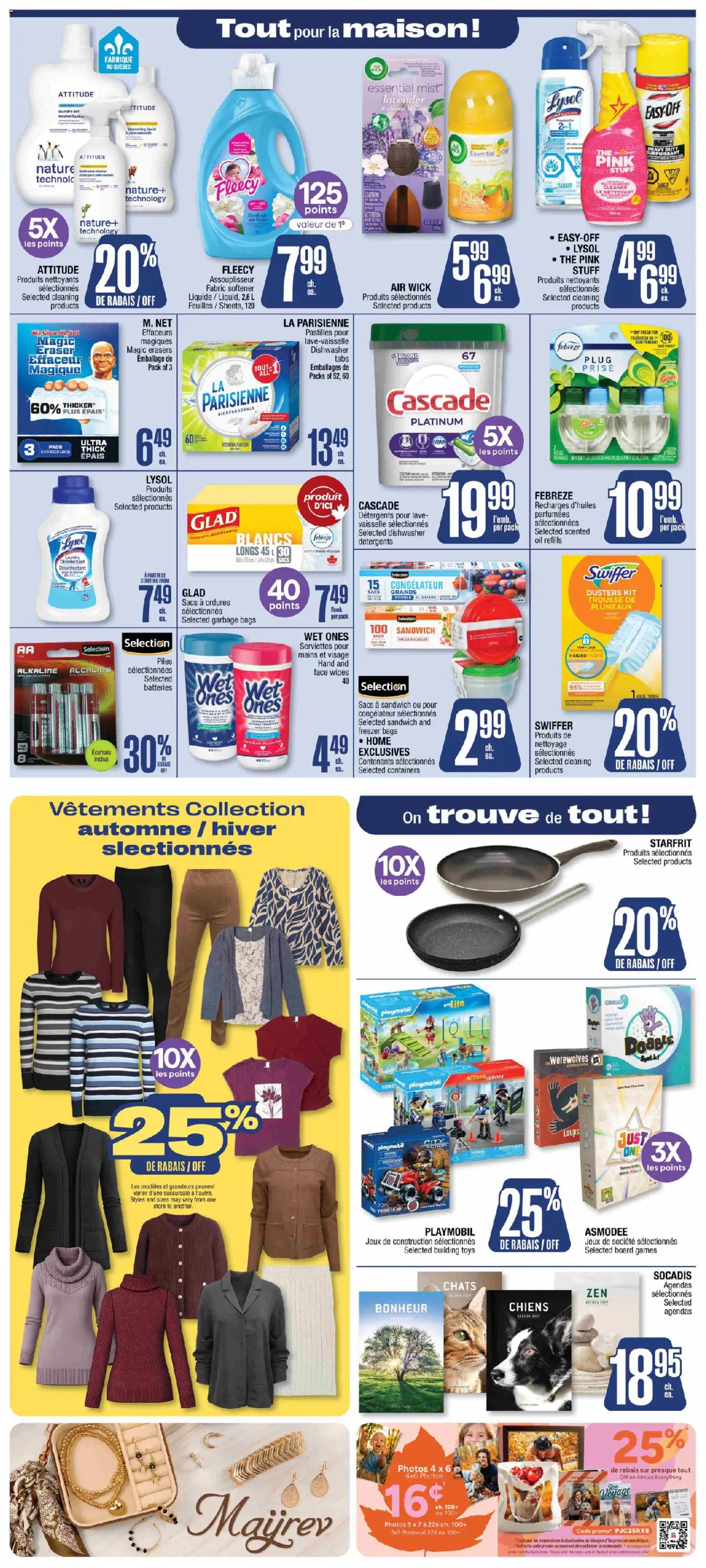 Jean Coutu flyer valid from Sep 17, 2026 | Page: 8 | Products: Freezer, Board games, Toys, Oil