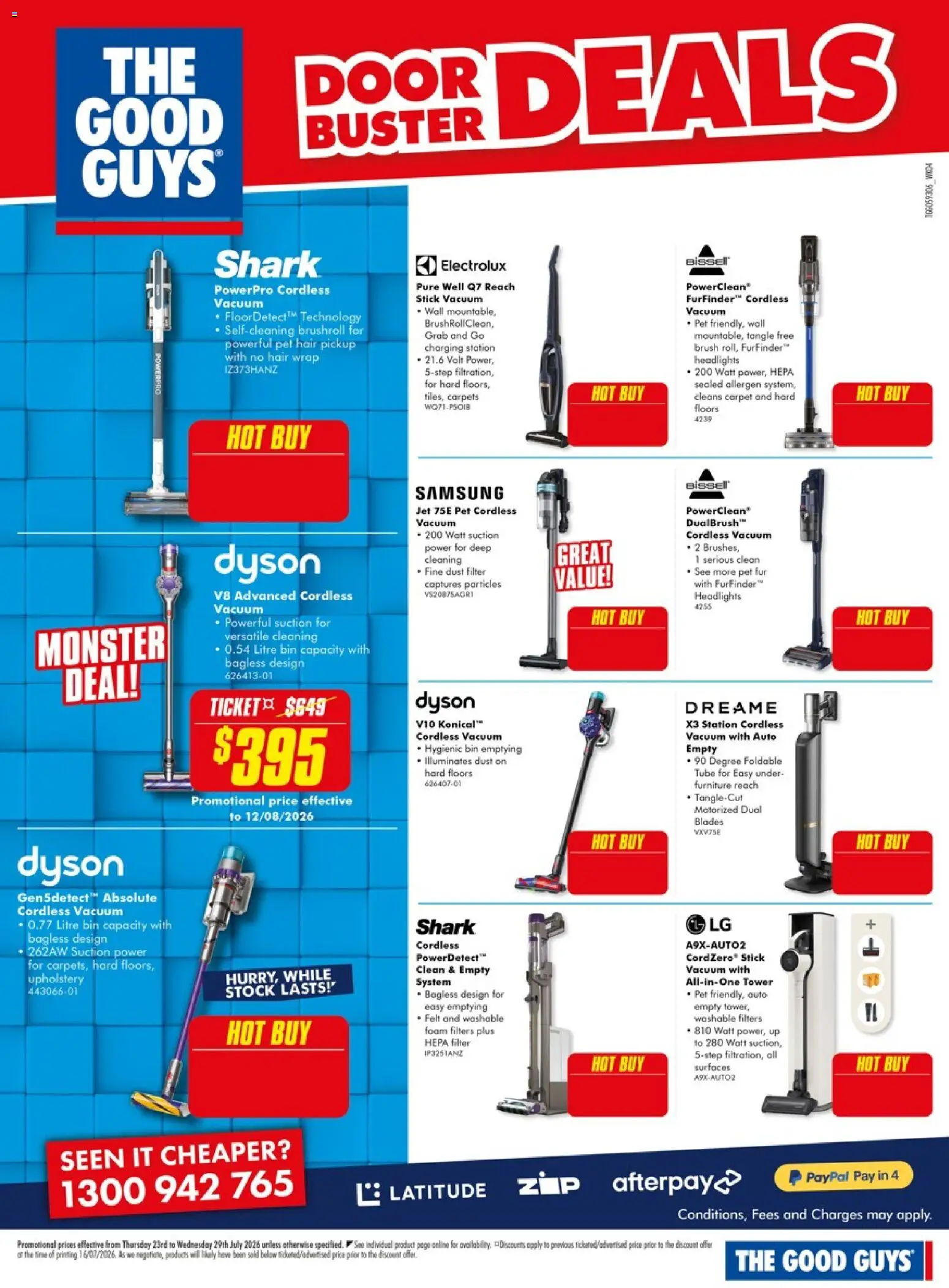 The Good Guys catalogue - valid from 23/07/2026 | Page: 17 | Products: Door, Carpet, Fur, Brush