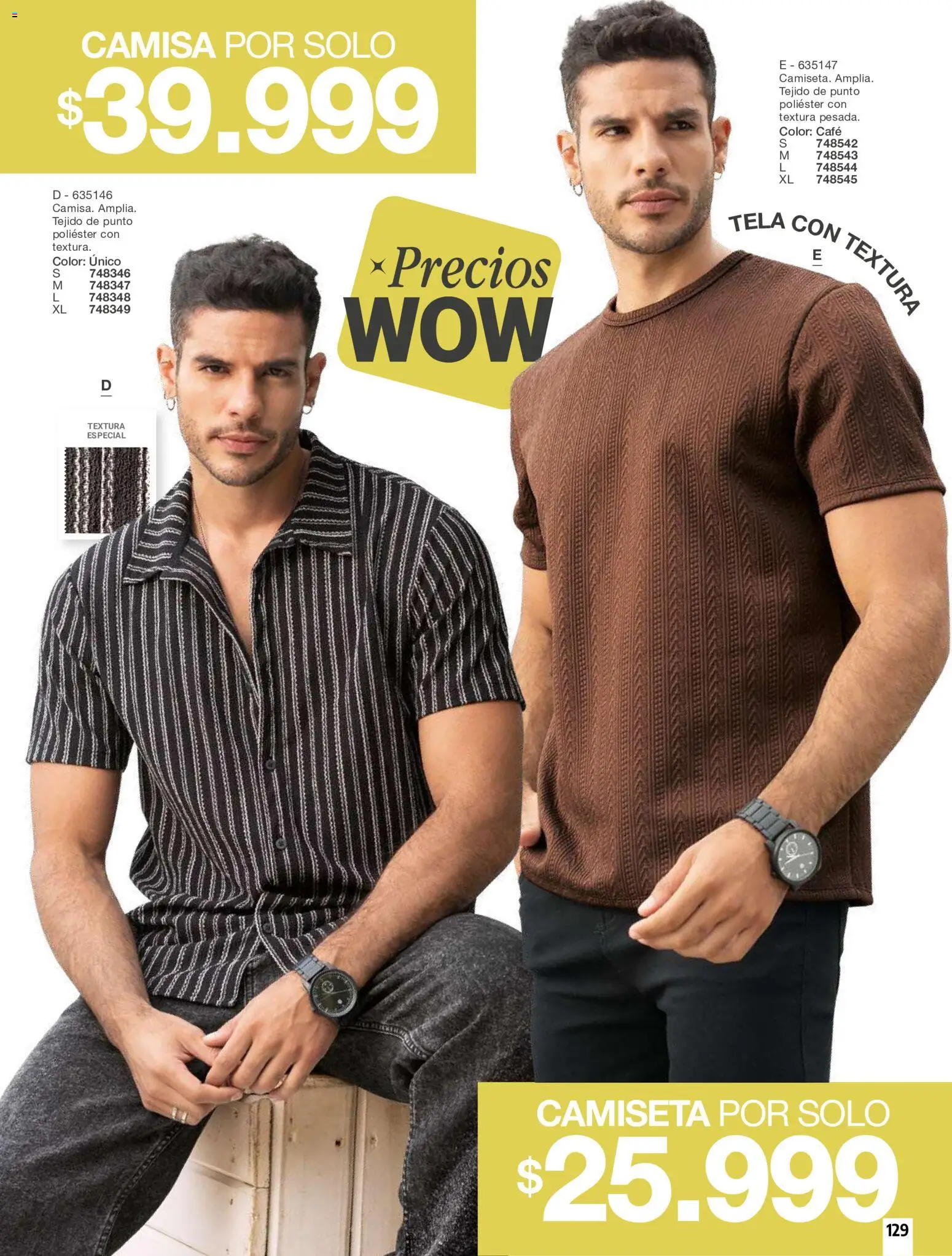 Carmel revista - valida desde el 01/10/2026 | Página: 129 | Productos: Camiseta, Camisa, Café