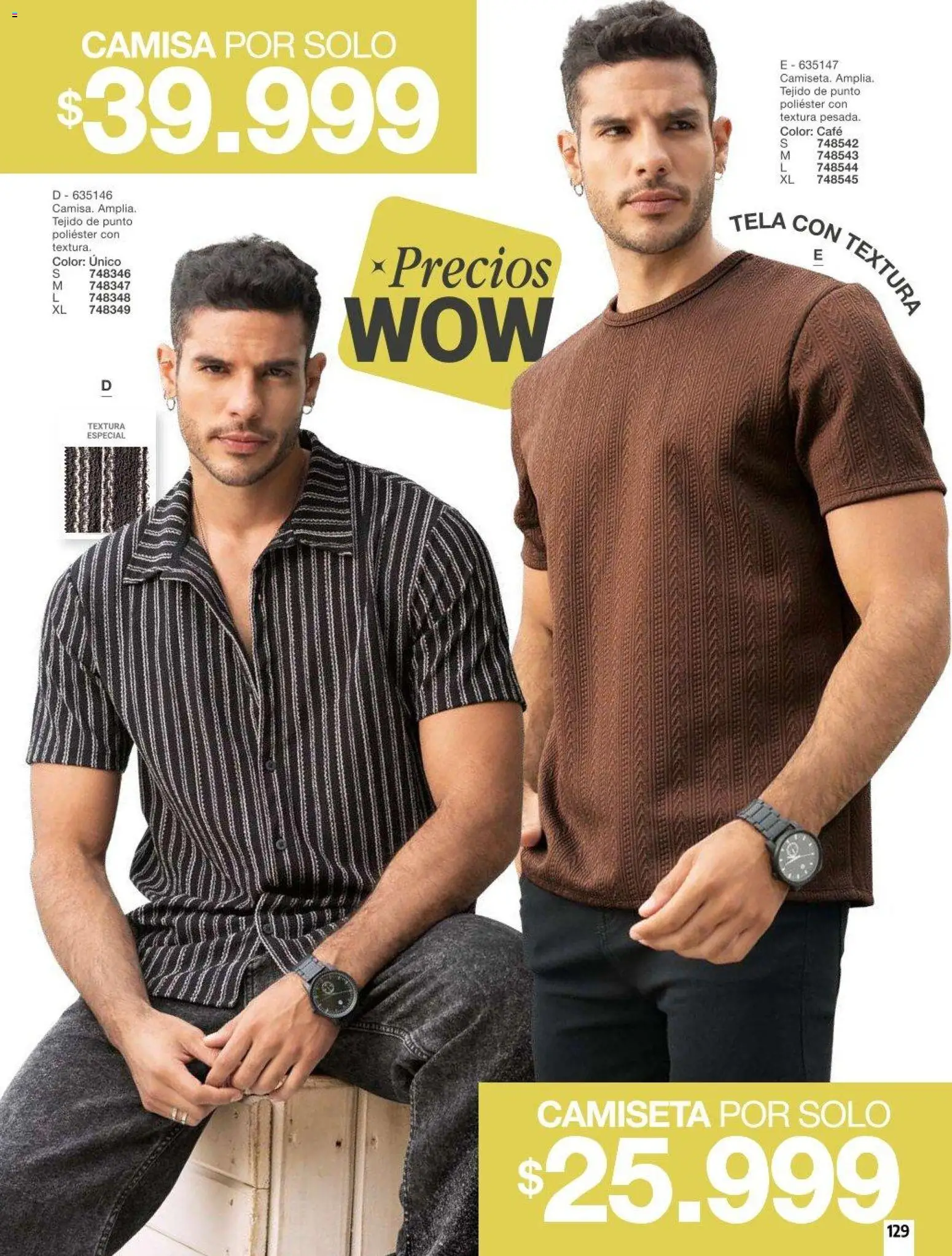 Carmel revista - valida desde el 01/10/2026 | Página: 129 | Productos: Camiseta, Camisa, Café