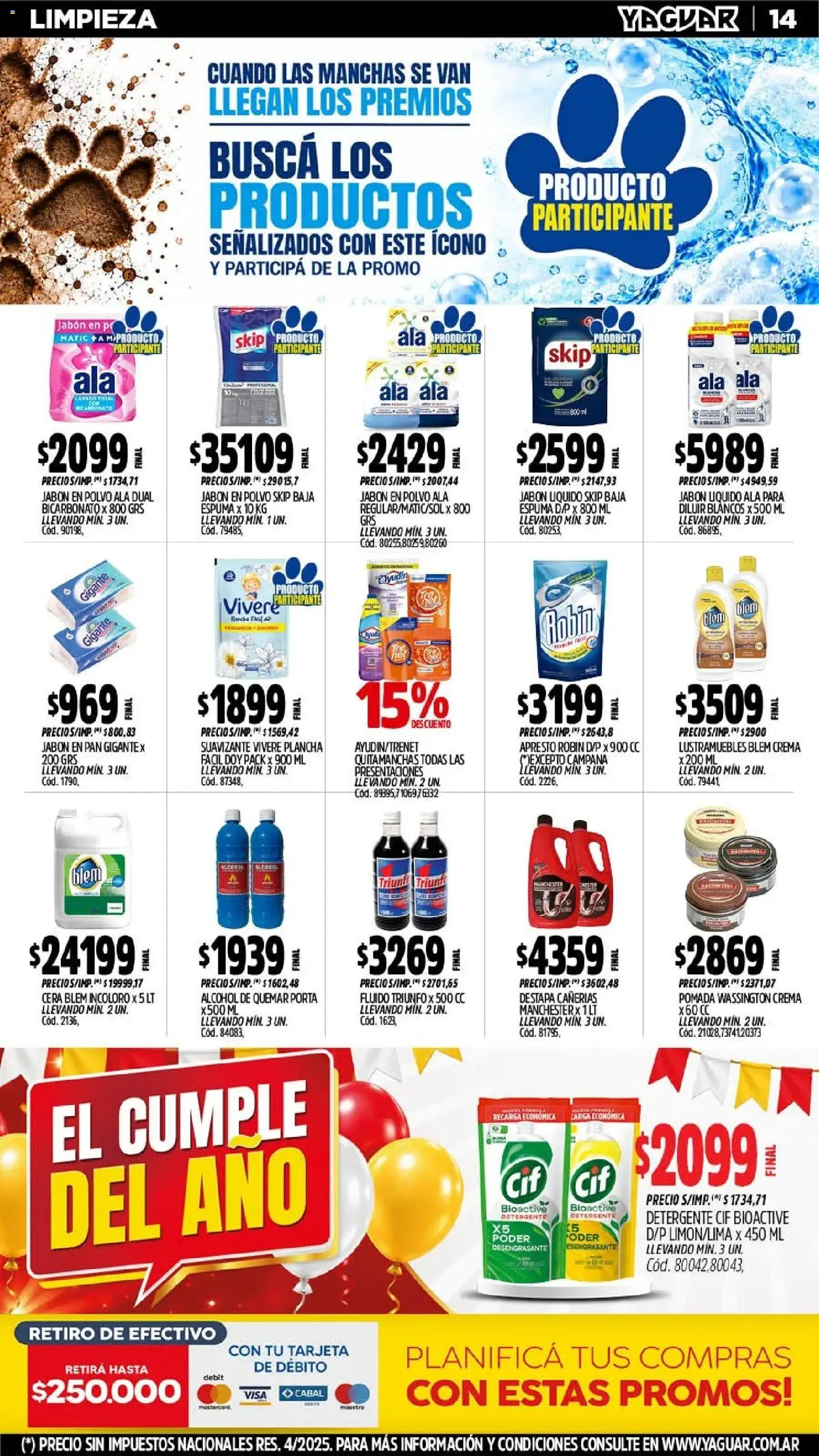 Yaguar catálogo │ válido desde el 19/10/2026 | Página: 16