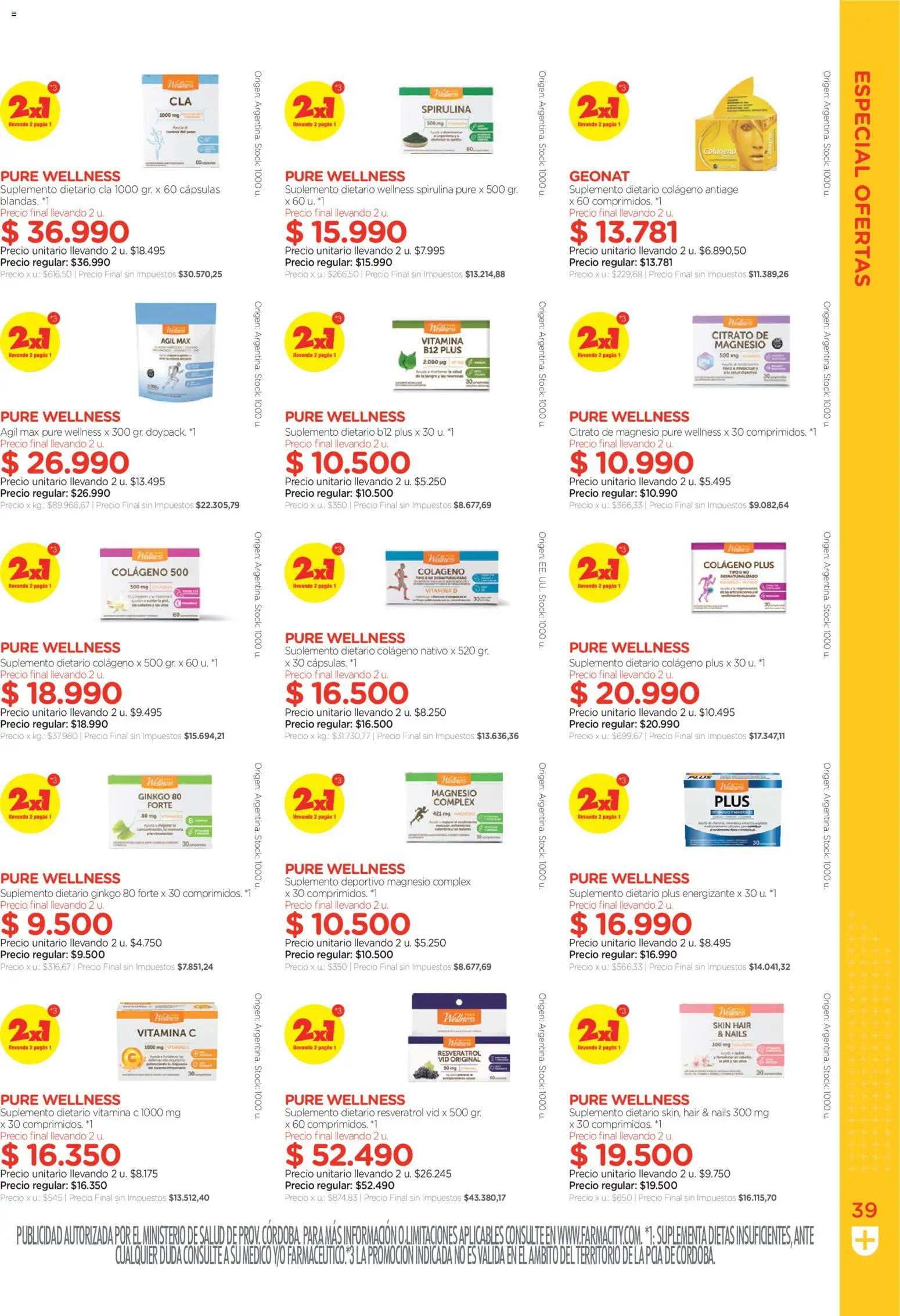 Farmacity catálogo │ válido desde el 02.06.2026 | Página: 39 | Productos: Peso, Suplemento dietario