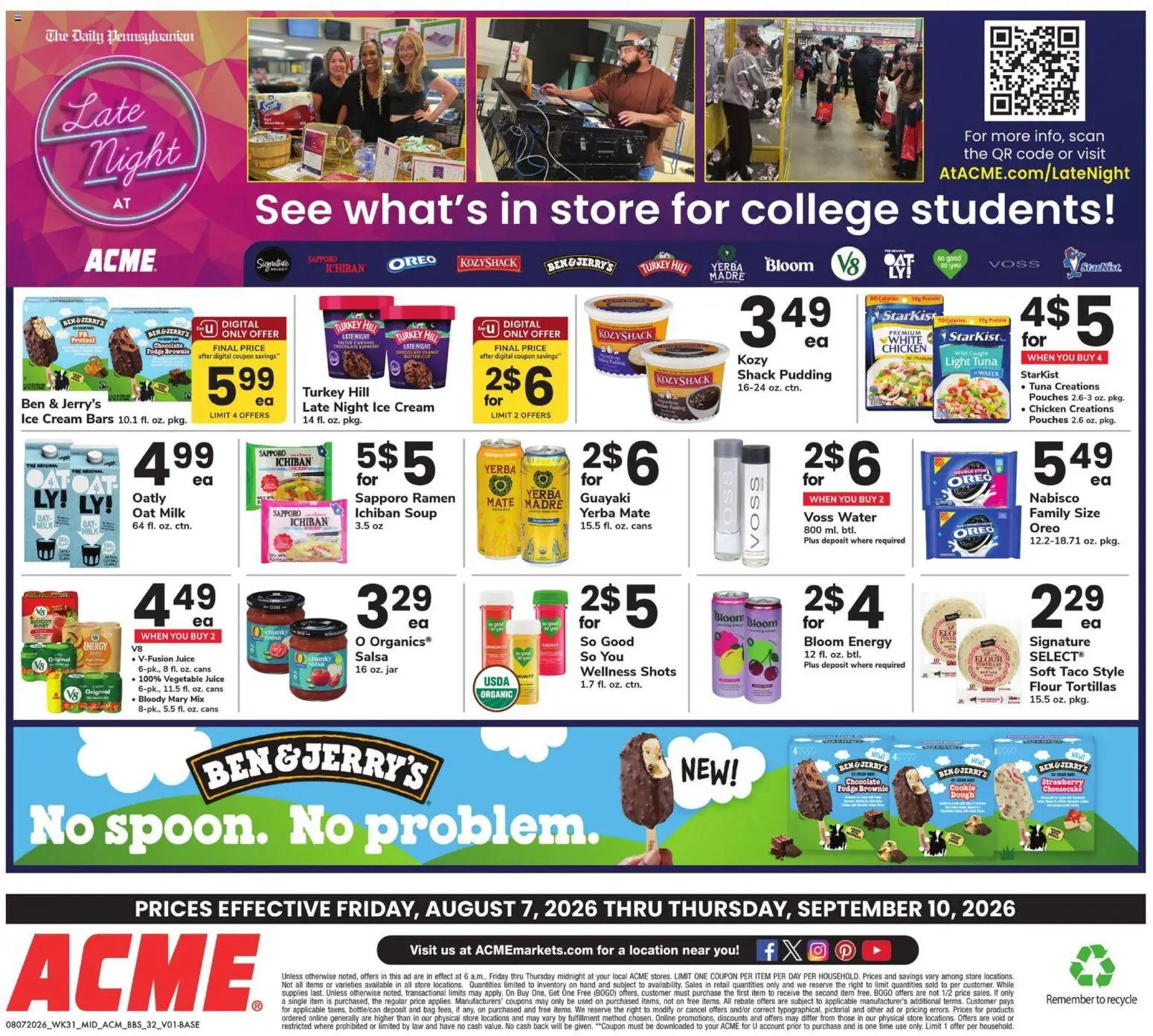 Acme Big Book of Savings - valid from 08/07/2026 | Page: 32 | Products: Juice, Oreo, Water, Ice