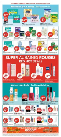 Preview of QUO BEAUTY Faux cils/False Lashes ou/or SALLY HANSEN AIRBRUSH LEGS crème autobronzante/Sunless Self Tanning Cream, Produits sélectionnés/Selected Types from shop Pharmaprix valid from 15.05.2026 | Page: 9