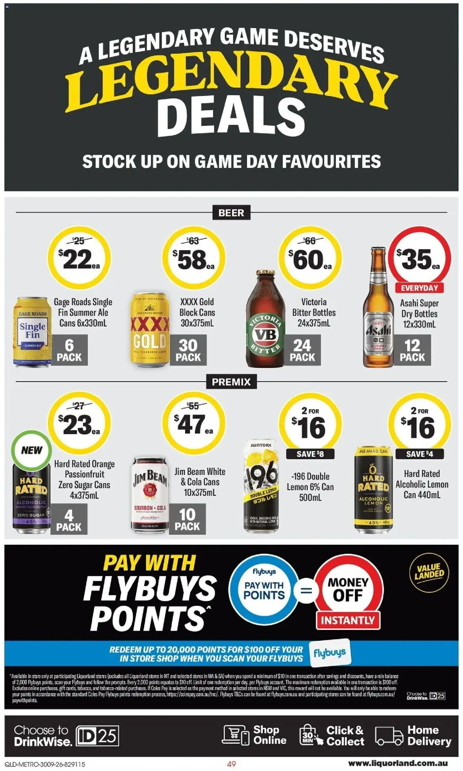 Coles catalogue - valid from 30/09/2026 | Page: 49 | Products: Beer, Passionfruit, Lemon, Game