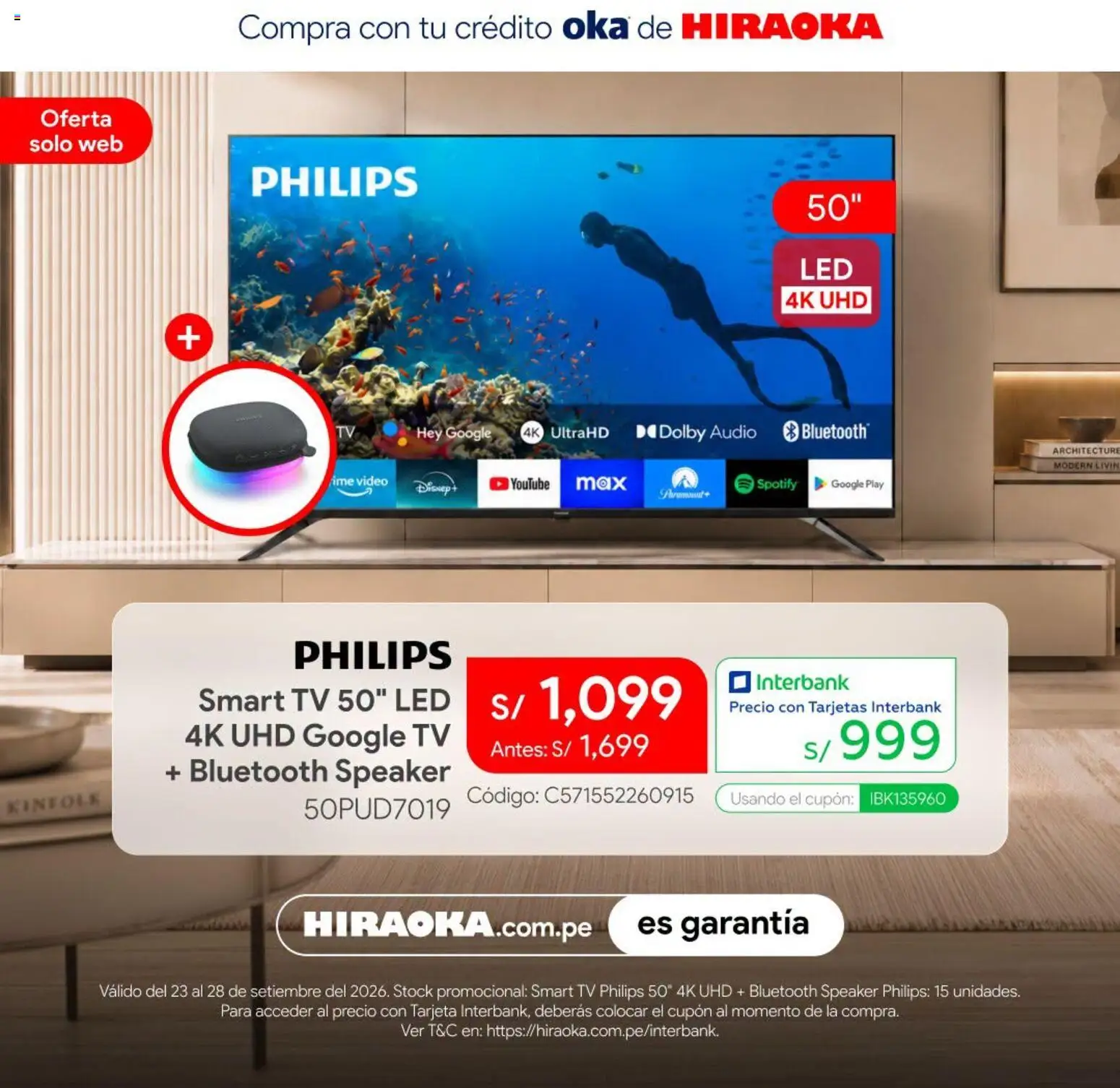 Catálogo Hiraoka válido desde 23/09/2026 | Página: 7 | Productos: Video, Audio