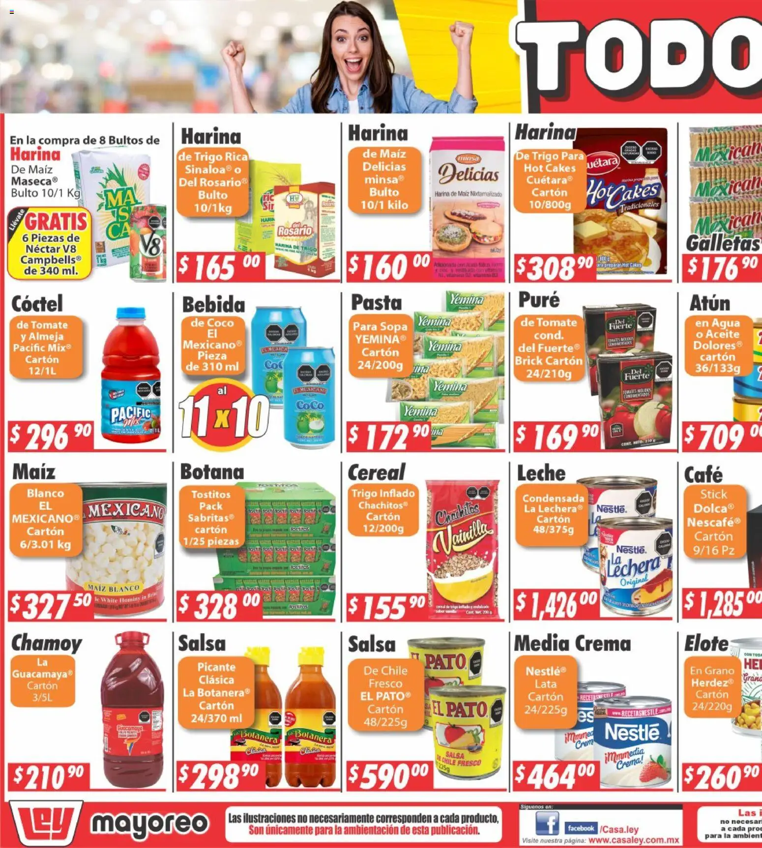 Nuevas ofertas de Casa Ley válidas en toda la República Mexicana desde el 15.06.2026. ¡Encuentra las mejores ofertas en Casa Ley folleto Sinaloa! | Página: 5 | Productos: Tomate, Agua, Pasta, Galletas
