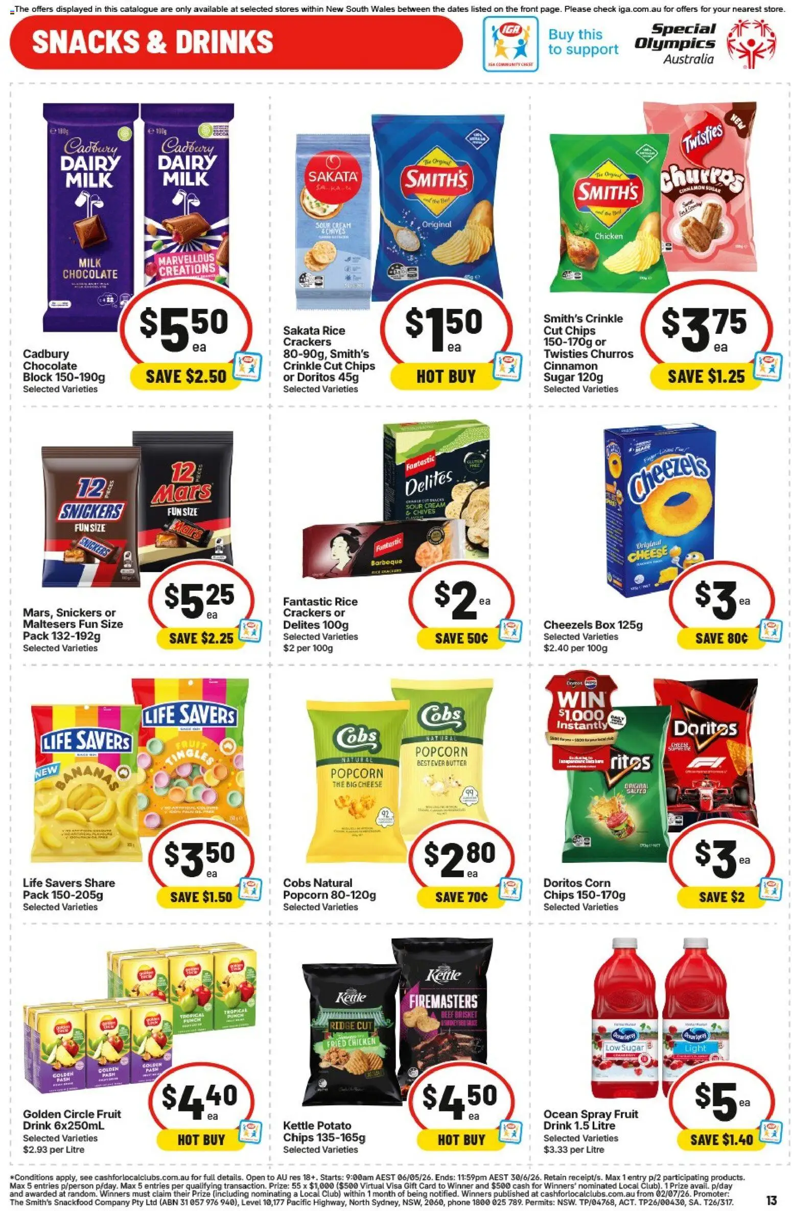 IGA catalogue - valid from 06.05.2026 | Page: 11 | Products: Cheese, Sour cream, Cream, Kettle