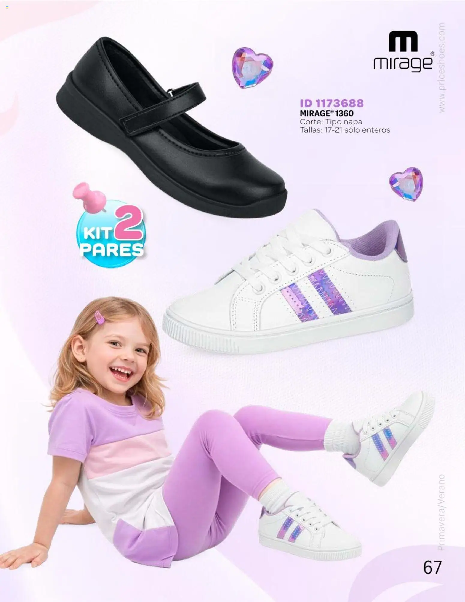 Nuevas ofertas de Price Shoes válidas en toda la República Mexicana desde el 25.04.2026. ¡Encuentra las mejores ofertas en Price Shoes catálogo Kids todo en uno! | Página: 67