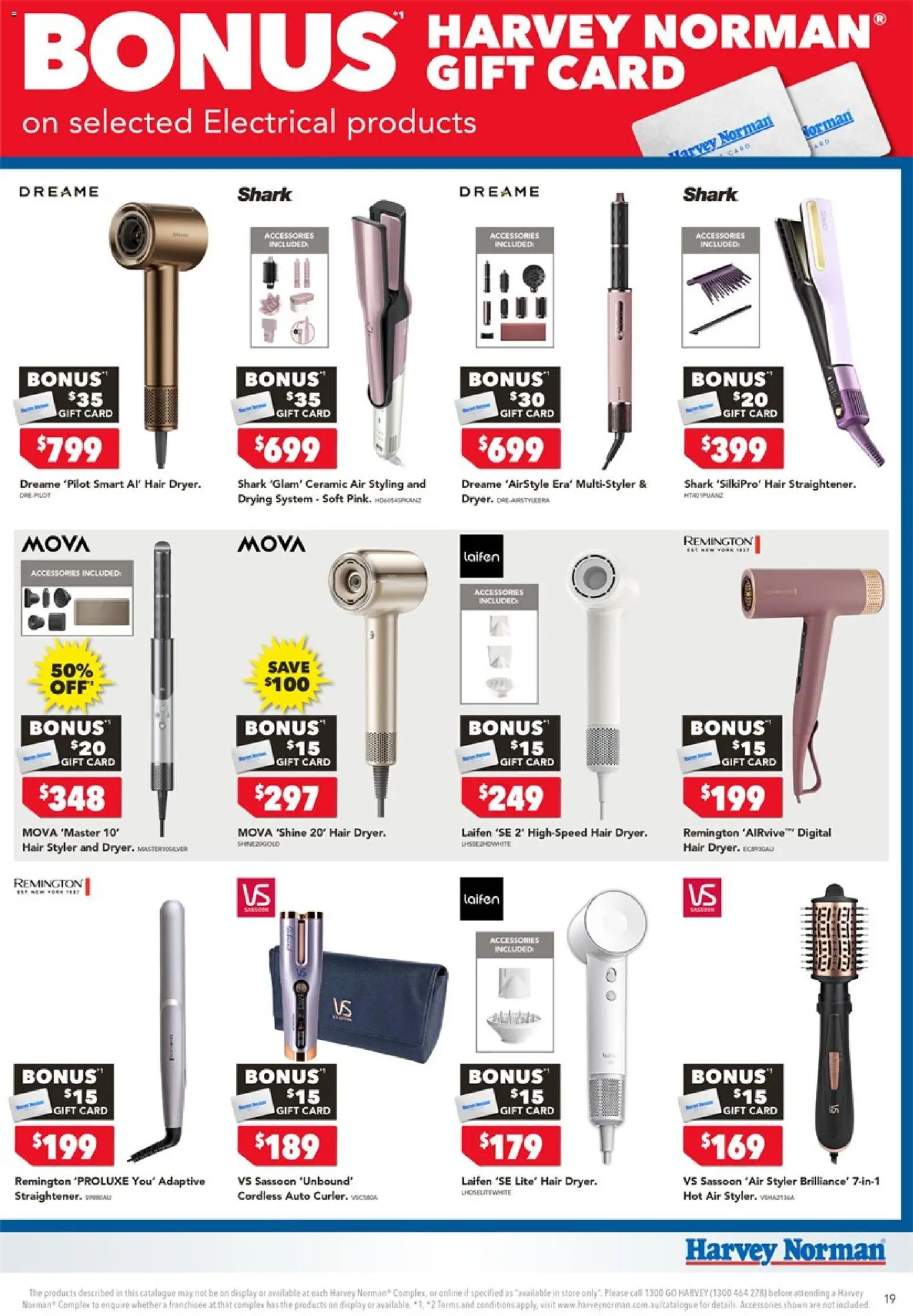 Harvey Norman catalogue - valid from 06/08/2026 | Page: 19 | Products: Caro, Accessories, Digital, Hair styler
