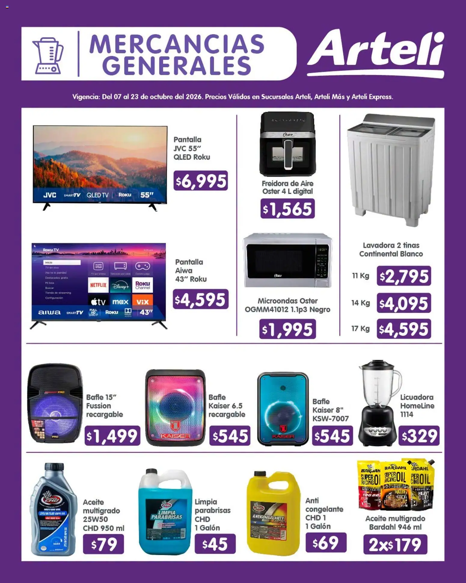 Nuevas ofertas de Arteli válidas en toda la República Mexicana desde el 07/10/2026. ¡Encuentra las mejores ofertas en Arteli folleto Quincenal! | Página: 15