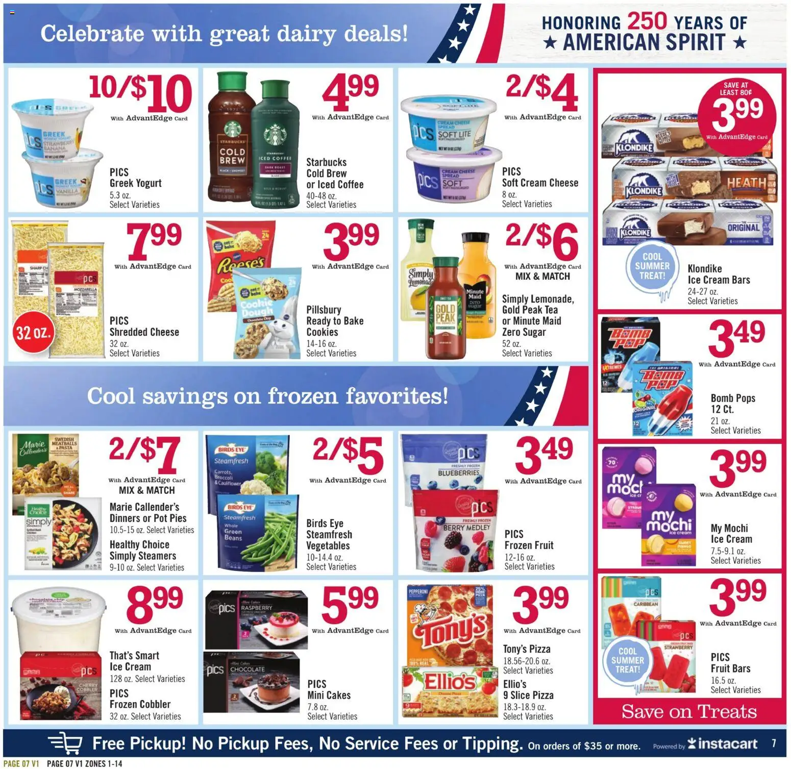 Price Chopper Weekly Ad - valid from 07/12/2026 | Page: 7 | Products: Cheese, Pasta, Cookies, Raspberry