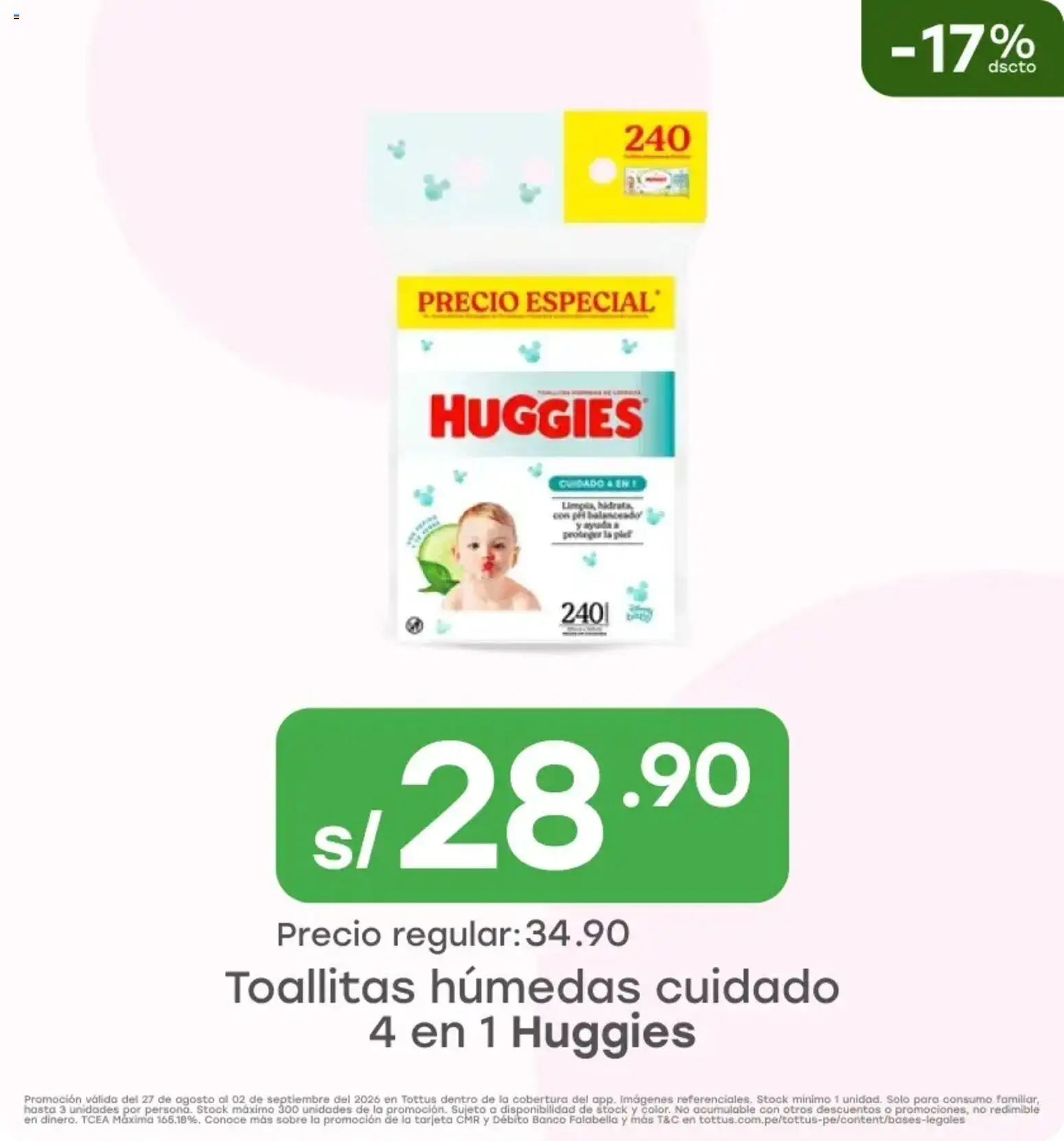 Catálogo Tottus válido desde 27/08/2026 | Página: 6 | Productos: Toallitas húmedas