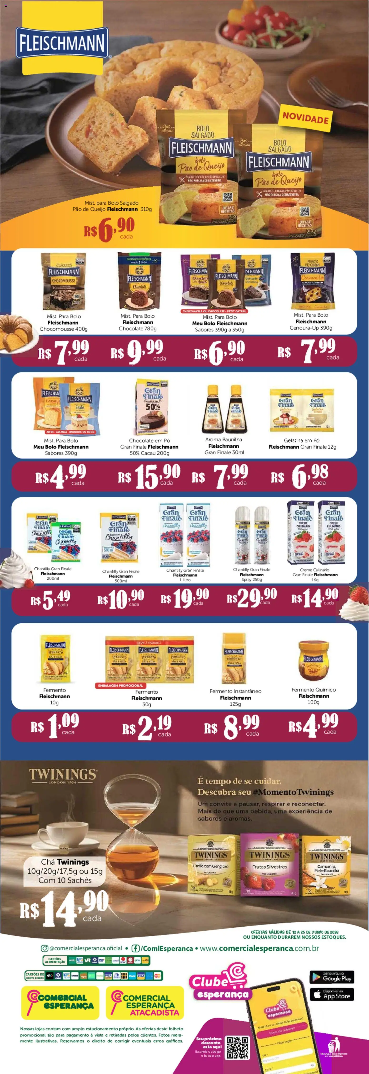 Comercial Esperança Folheto - válido de 12.06.2026 | Página: 2 | Produtos: Batedeira, Pão, Chocolate, Pão de queijo