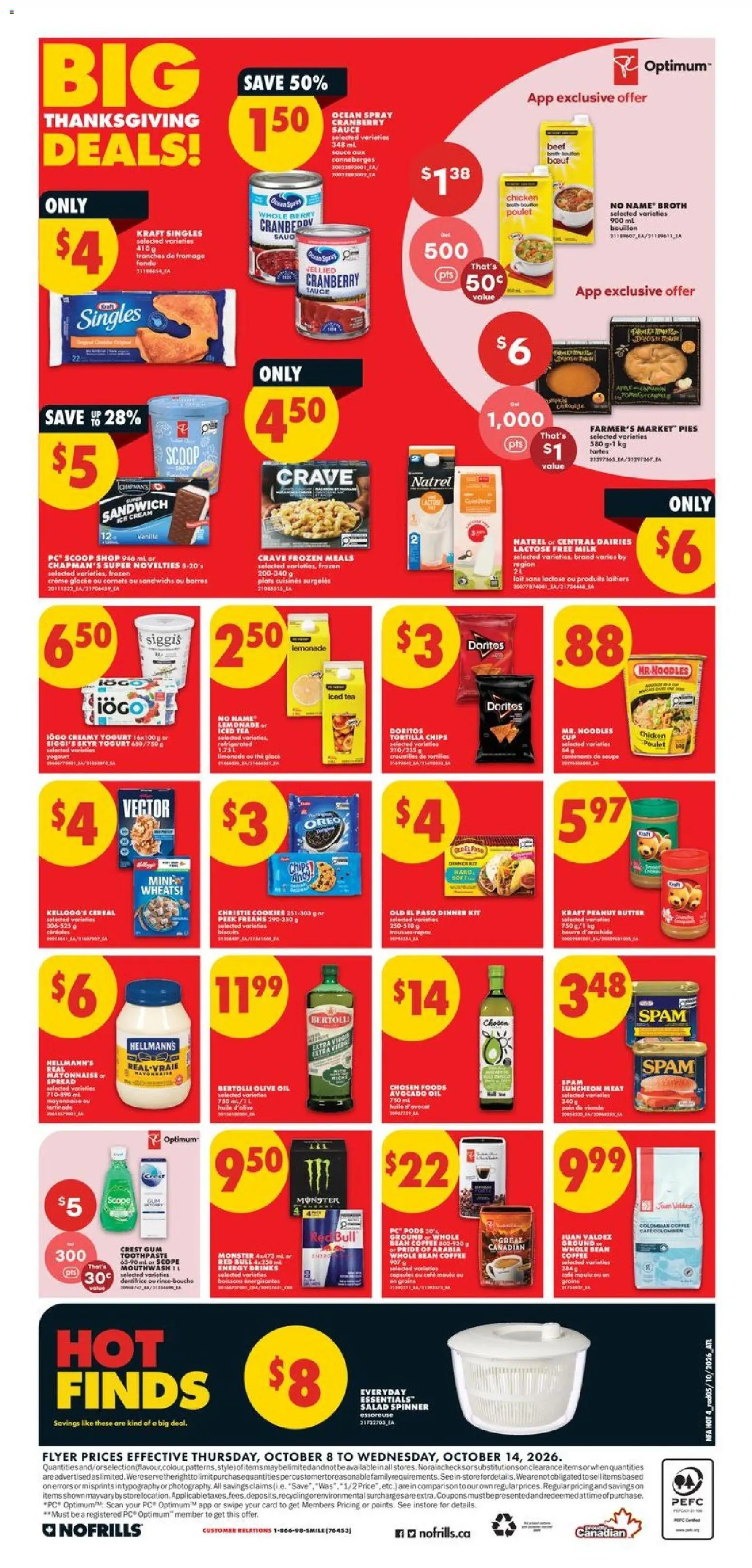 No Frills flyer valid from Oct 8, 2026 | Page: 4