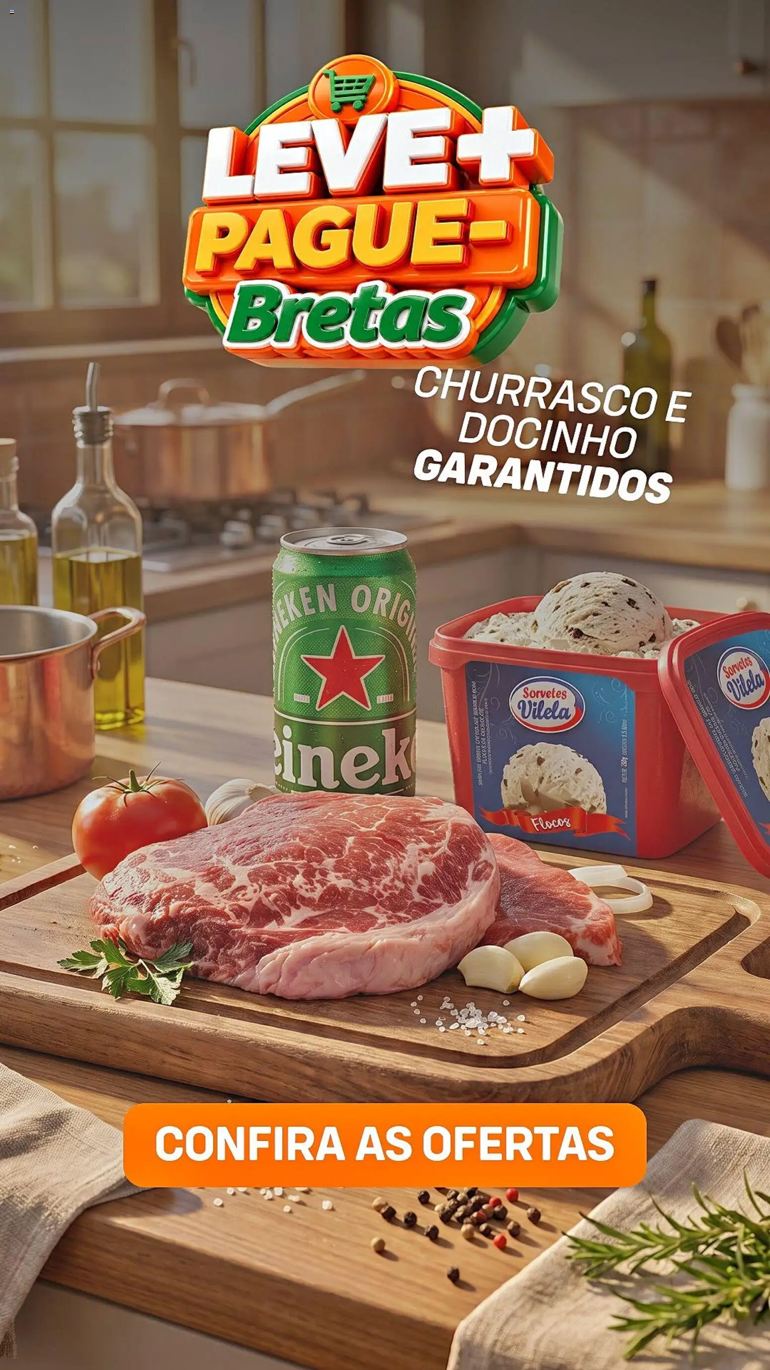 Bretas Folheto - válido de 25/09/2026 | Página: 1 | Produtos: Flocos