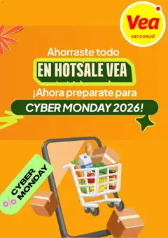Vista previa Vea - Cyber Monday aviso válido desde el 08/10/2026