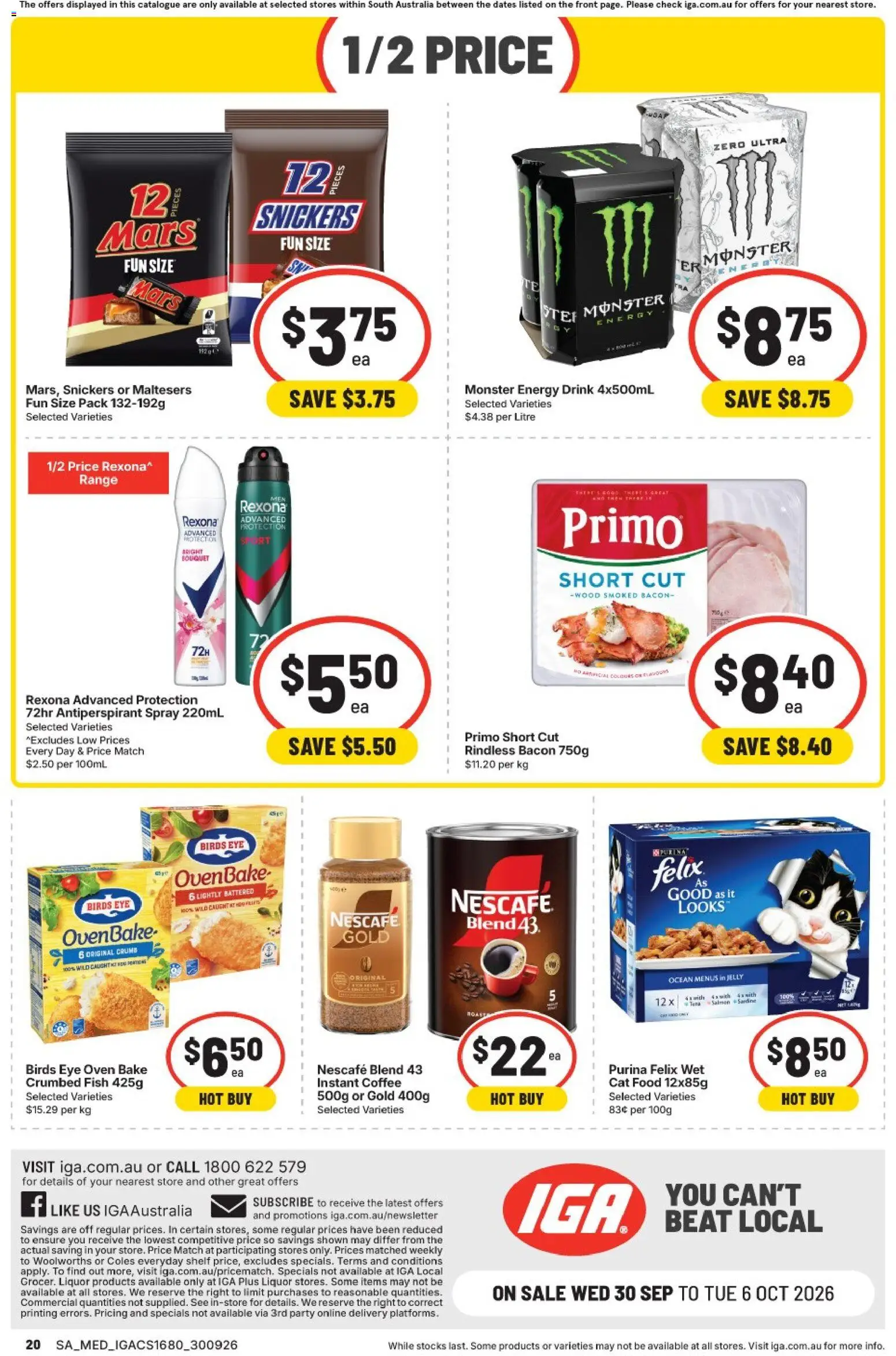 IGA catalogue - valid from 30/09/2026 | Page: 16 | Products: Shelf, Food, Antiperspirant, Nescafe