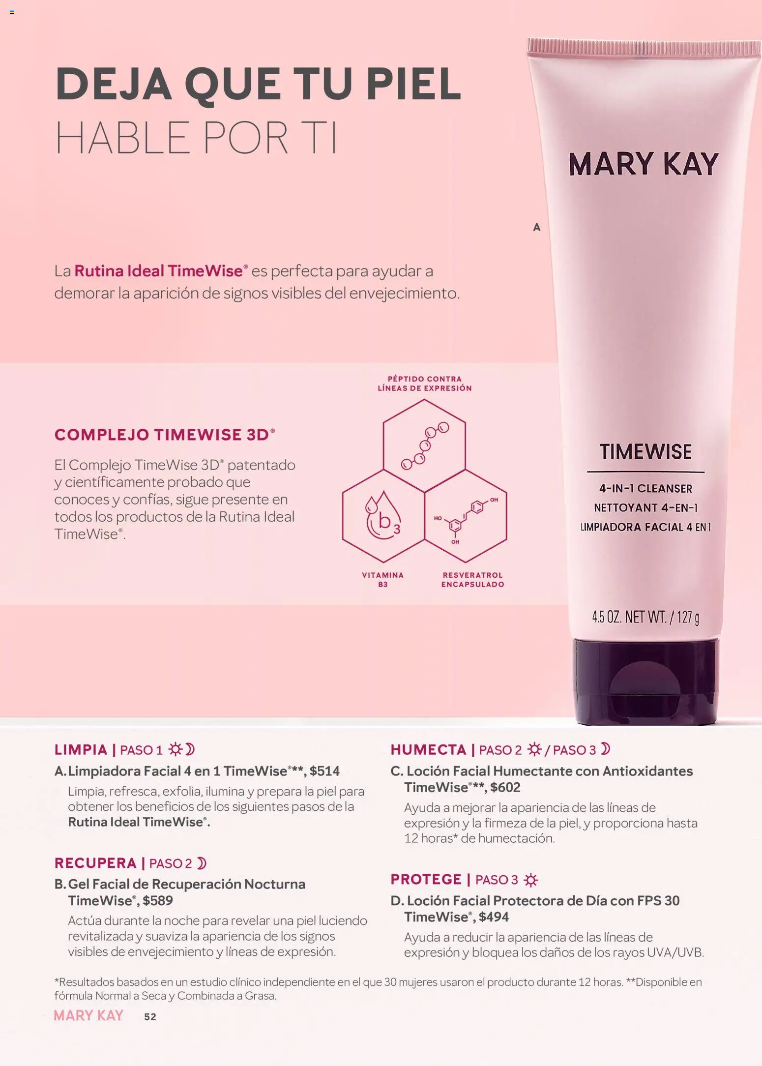 Nuevas ofertas de Mary Kay válidas en toda la República Mexicana desde el 01.04.2026. ¡Encuentra las mejores ofertas en Catálogo Mary Kay Abril 2026! | Página: 52 | Productos: Loción
