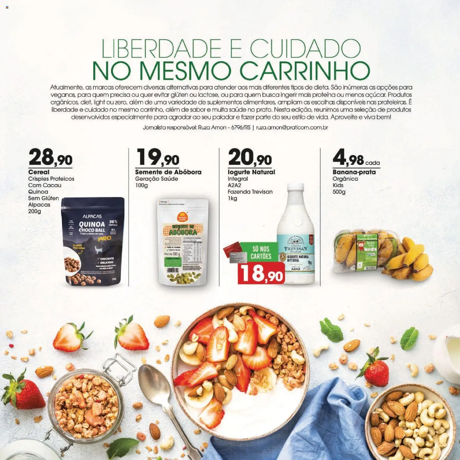 Zaffari Folheto - válido de 03/09/2026 | Página: 2 | Produtos: Quinoa, Carrinho, Suplementos, Iogurte natural