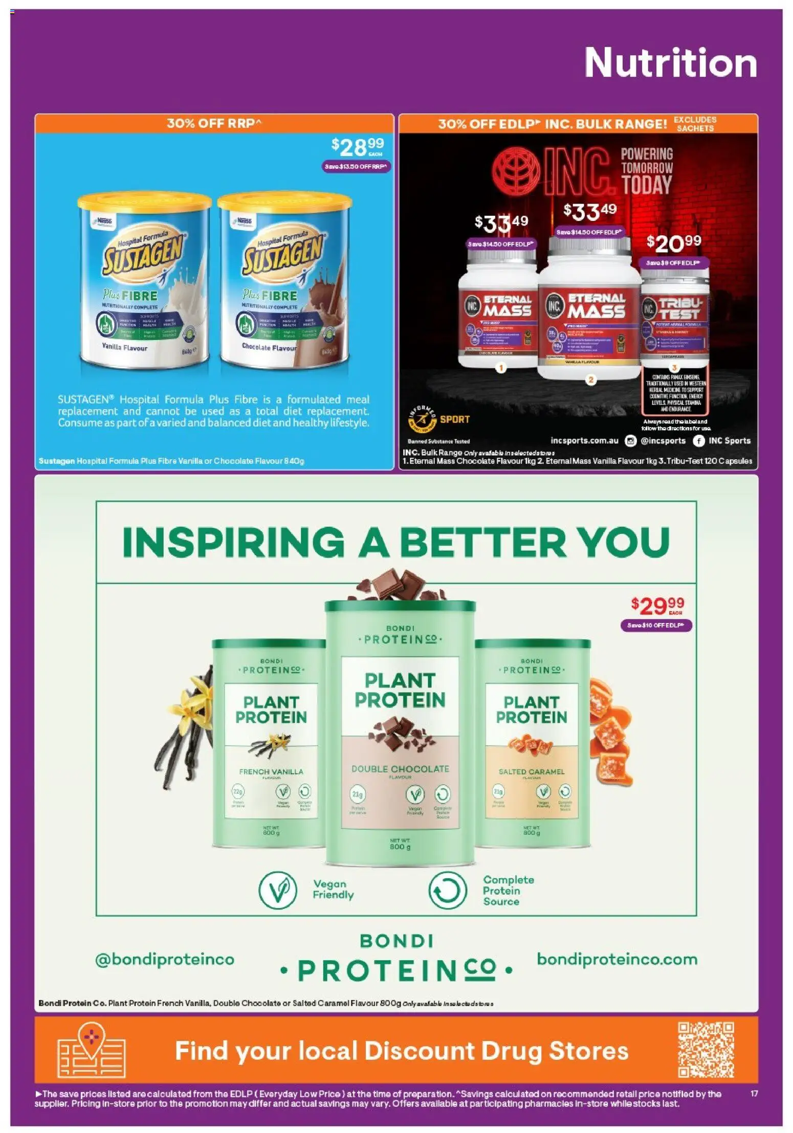 Discount Drug Stores catalogue - valid from 06/08/2026 | Page: 18 | Products: Plant, Protein, Capsules, Vanilla