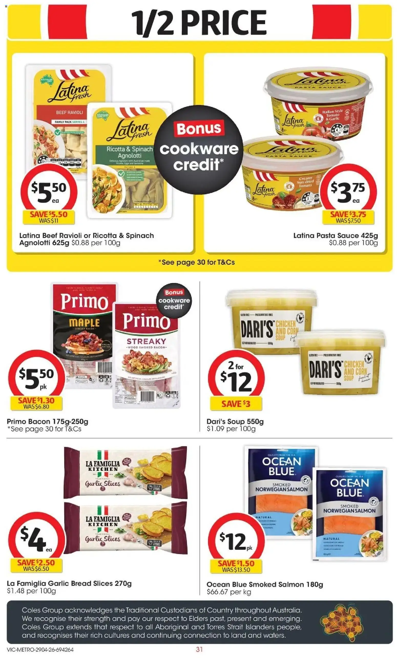 Coles catalogue - valid from 28.04.2026 | Page: 31 | Products: Bread, Beef, Pasta, Spinach