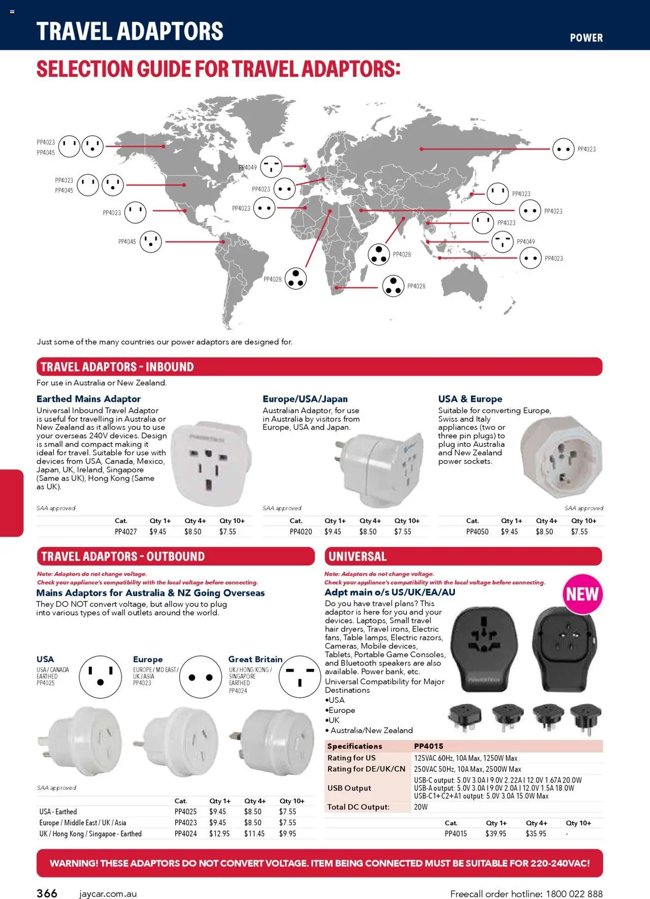 Jaycar catalogue - valid from 09/07/2025 | Page: 366 | Products: Table, Adaptor, Portable, Mobile