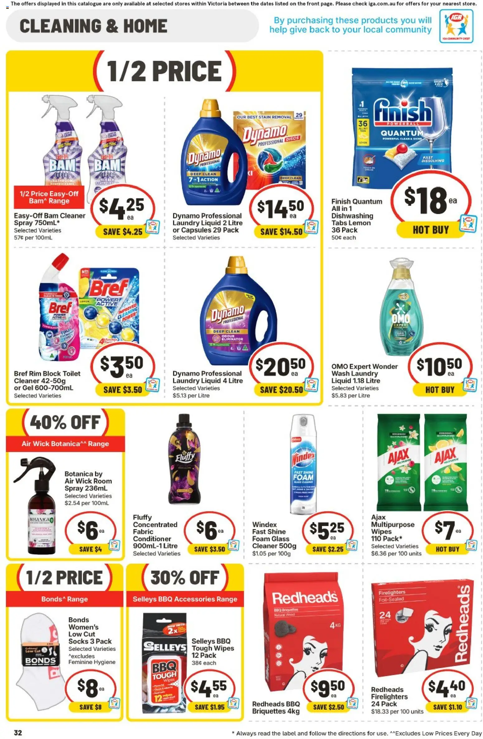 IGA catalogue - valid from 10.06.2026 | Page: 30 | Products: Wood, Socks, Lemon, Laundry