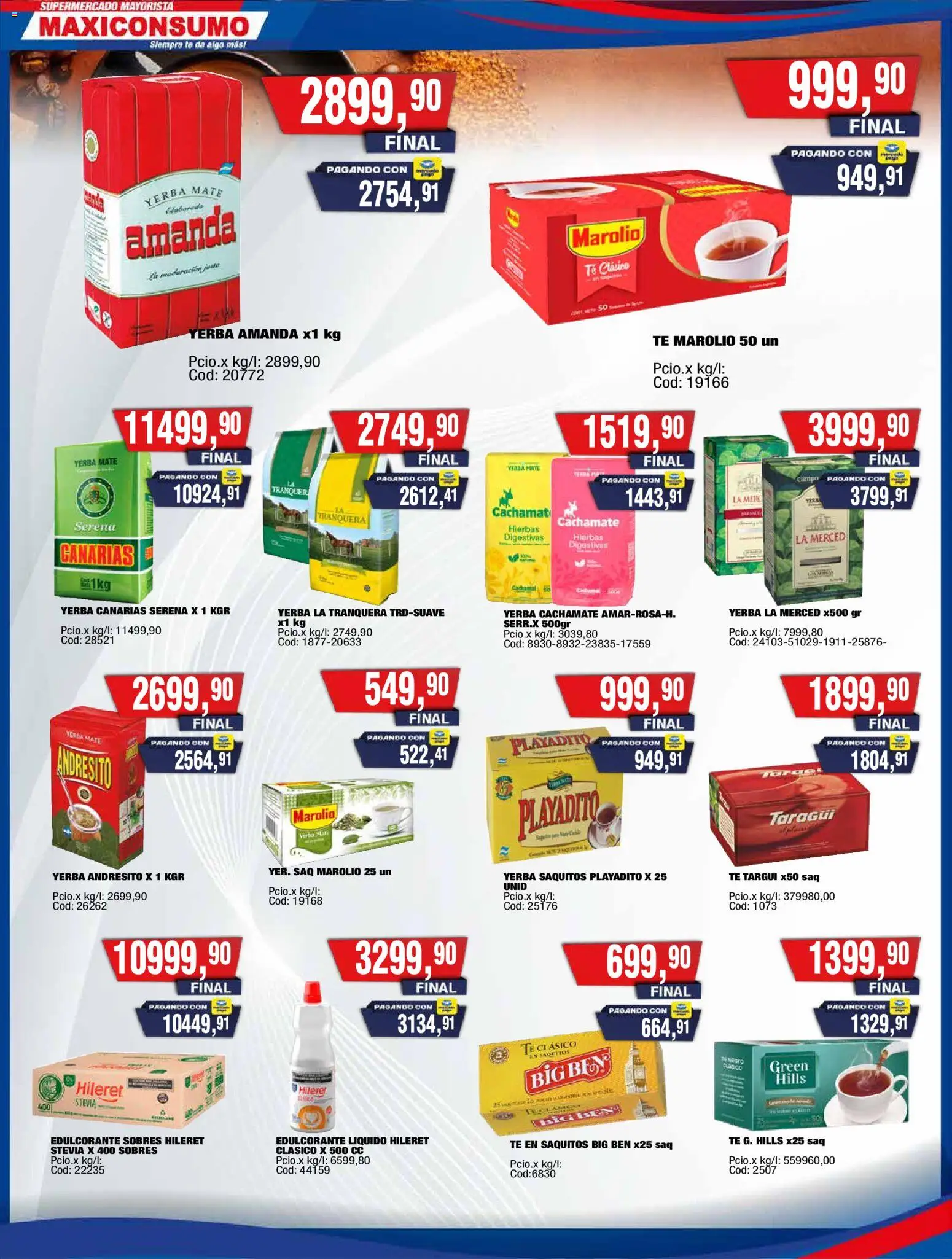 Maxiconsumo ofertas │ válido desde el 31/08/2026 | Página: 9 | Productos: Hierbas, Yerba, Té, Mate cocido
