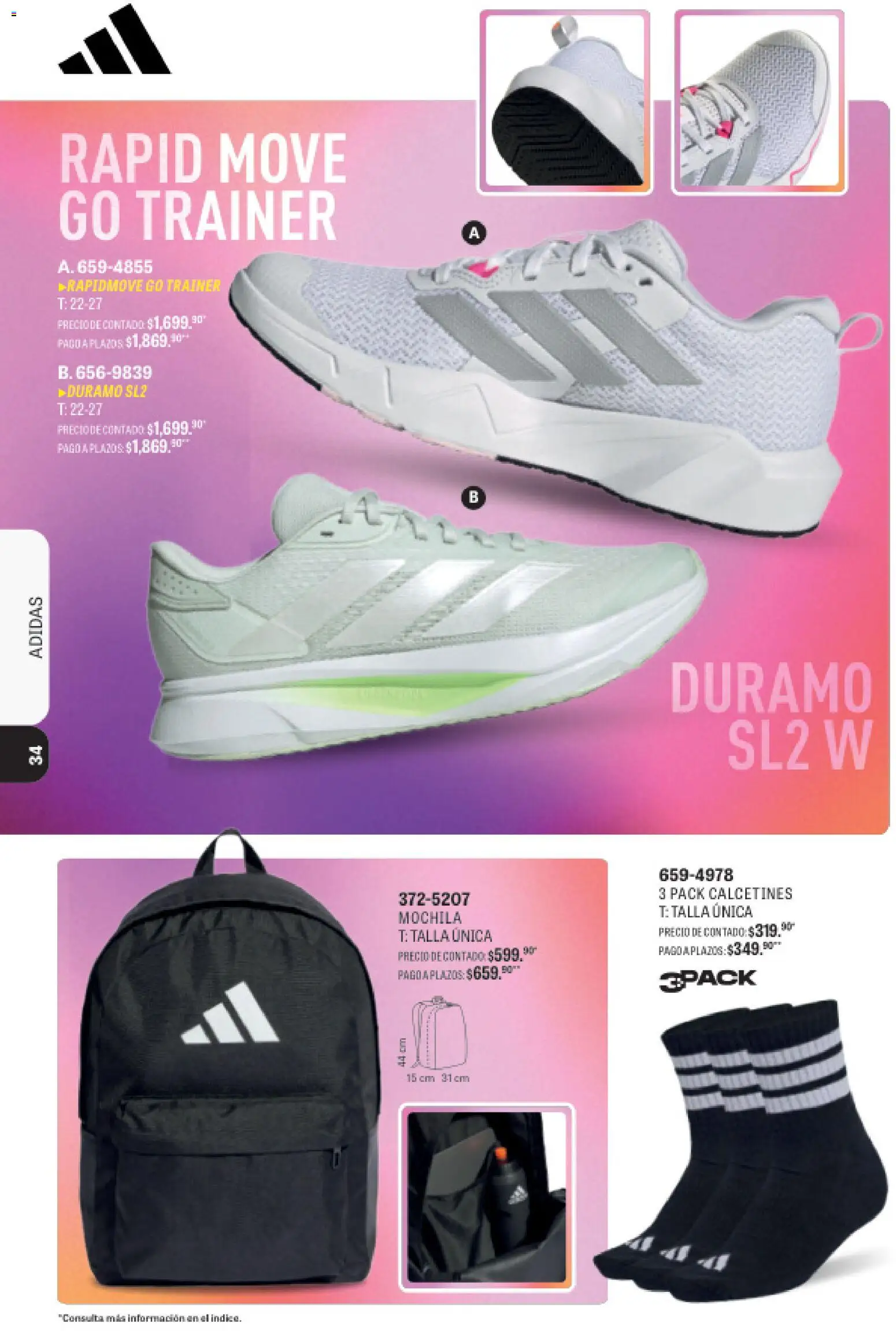 Nuevas ofertas de Andrea válidas en toda la República Mexicana desde el 09/08/2026. ¡Encuentra las mejores ofertas en Andrea catálogo Deportivo Completo! | Página: 34