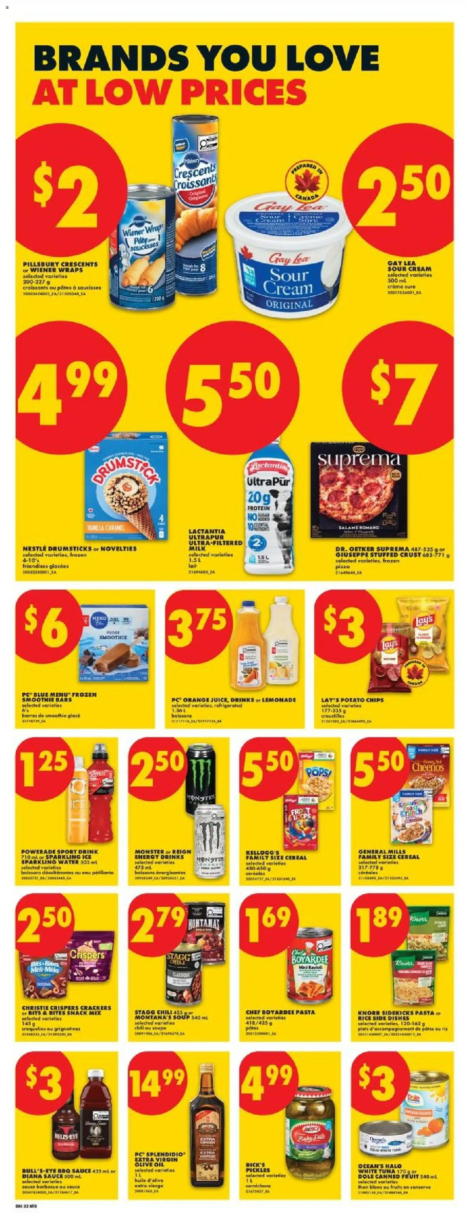 No Frills flyer valid from Aug 20, 2026 | Page: 7 | Products: Lemonade, PC, Oil, Ice