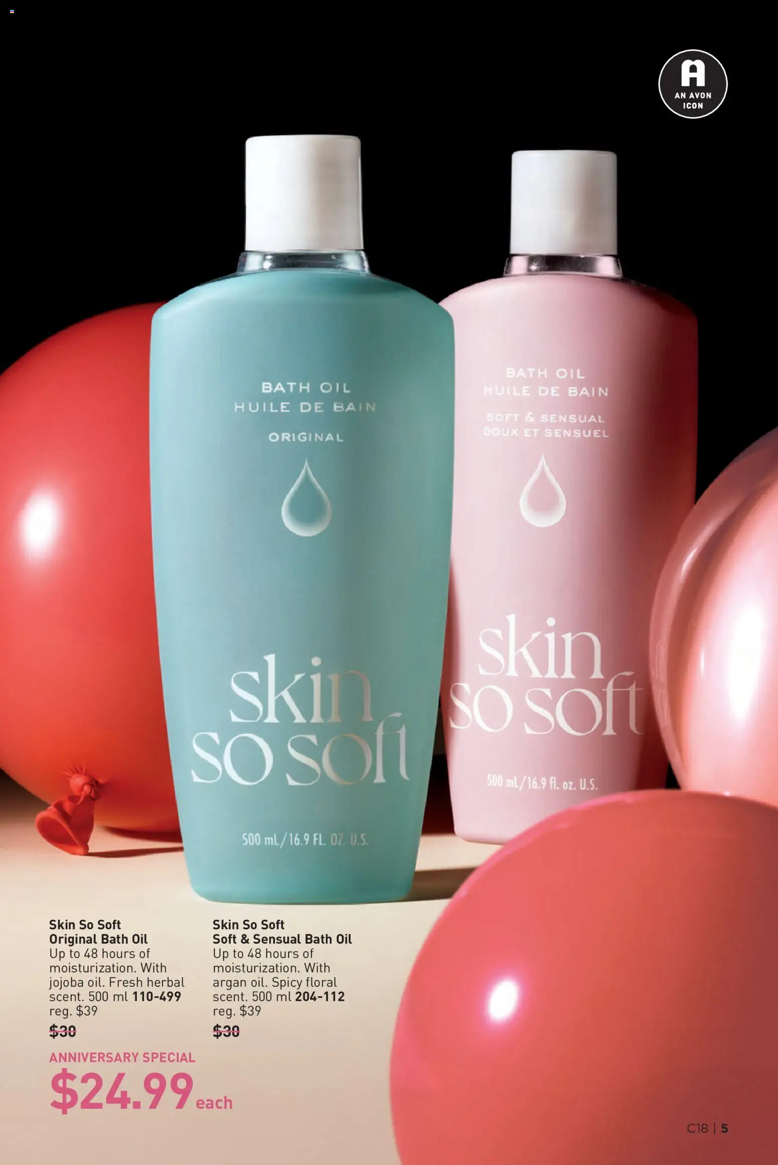 Avon flyer valid from Aug 27, 2026 | Page: 5 | Products: Bath, Oil