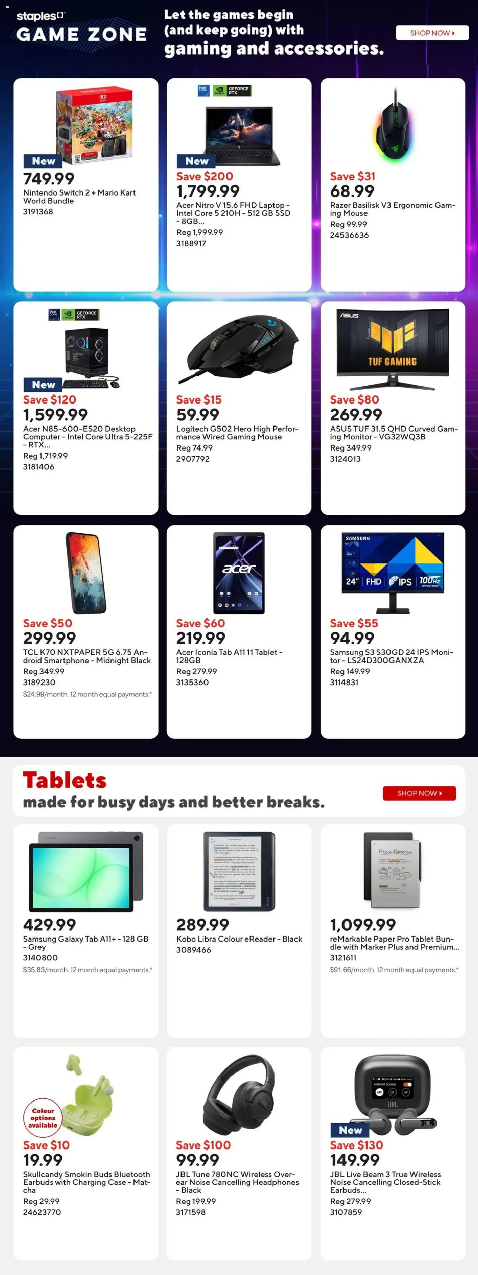 Staples flyer valid from Oct 30, 2026 | Page: 5