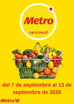 Vista previa de folleto Metro catálogo de la Metro válido desde 07/09/2026