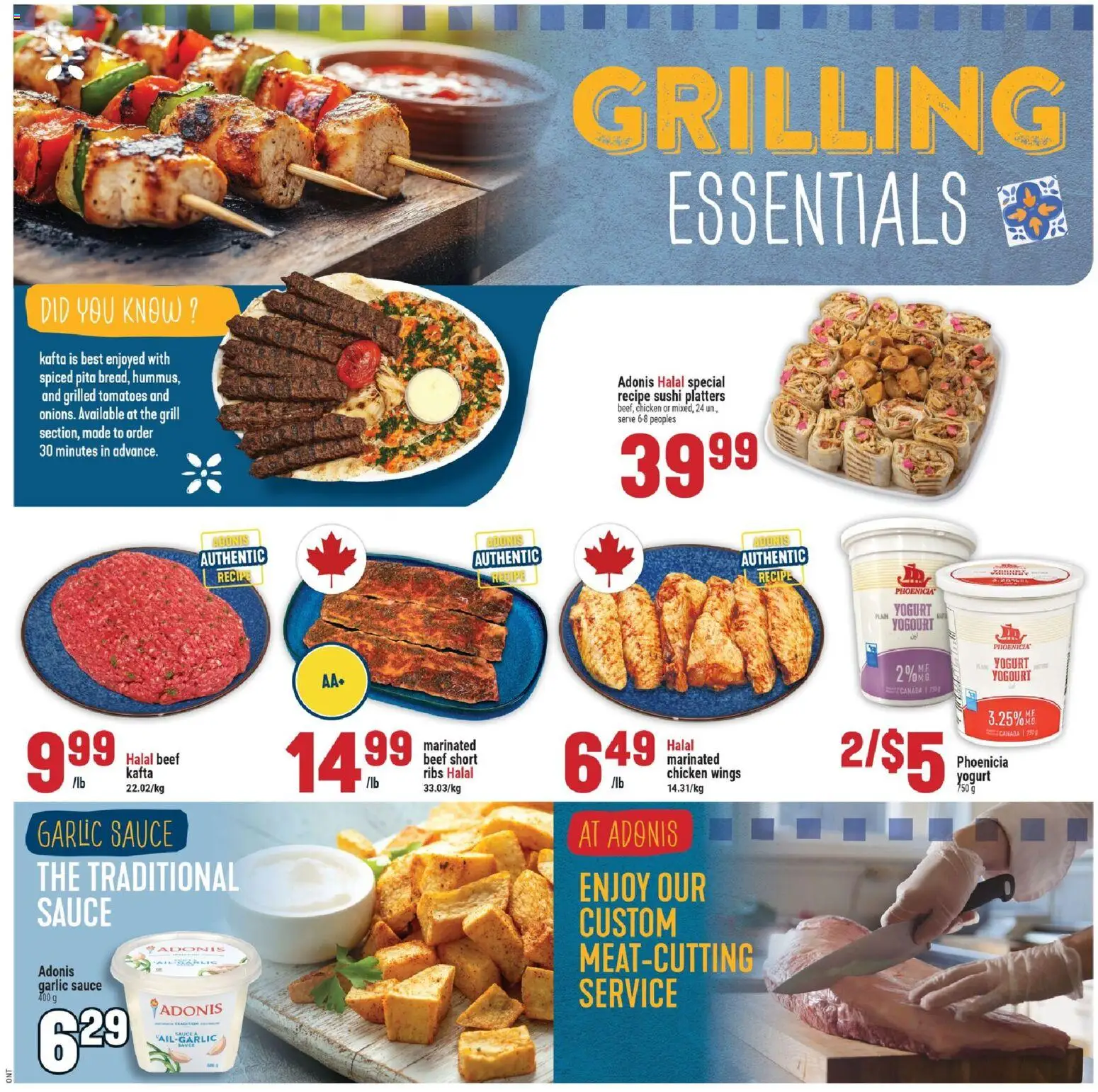 Adonis flyer valid from Jul 30, 2026 | Page: 2 | Products: Grill, Yogurt, Chicken, Tomatoes