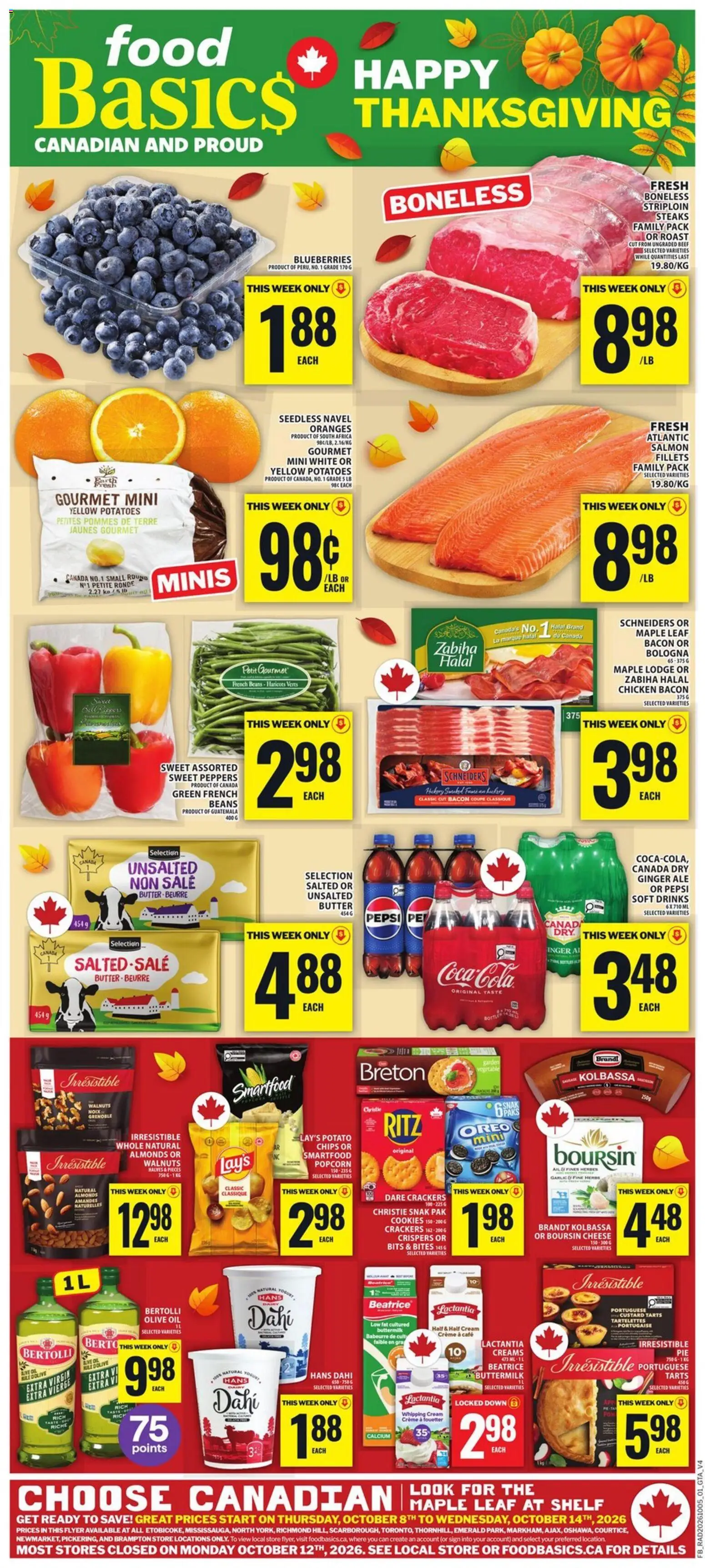Food Basics flyer valid from Oct 8, 2026 | Page: 1