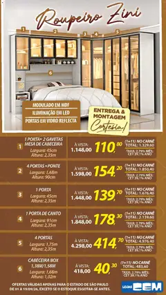 Lojas Cem - Ofertas atuais - Pré-Visualização do folheto da loja Lojas Cem, válido de 01/09/2026 | Página: 19 | Produtos: Iluminação, Porta, Portas, Carne