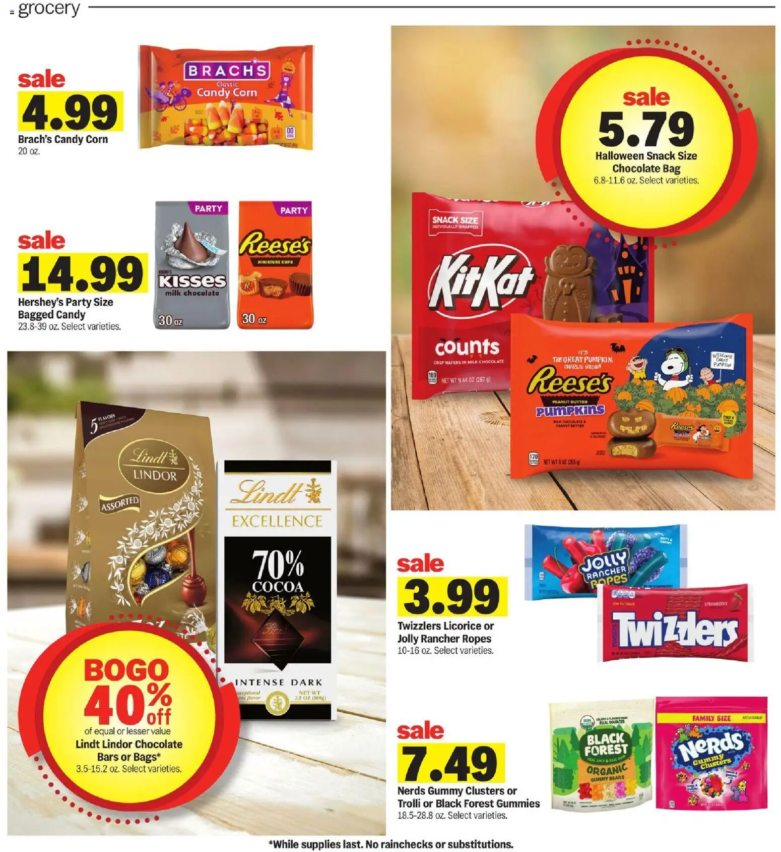 Meijer Weekly Ad - valid from 09/16/2026 | Page: 11 | Products: Corn, Chocolate, Peanut butter, Lindt