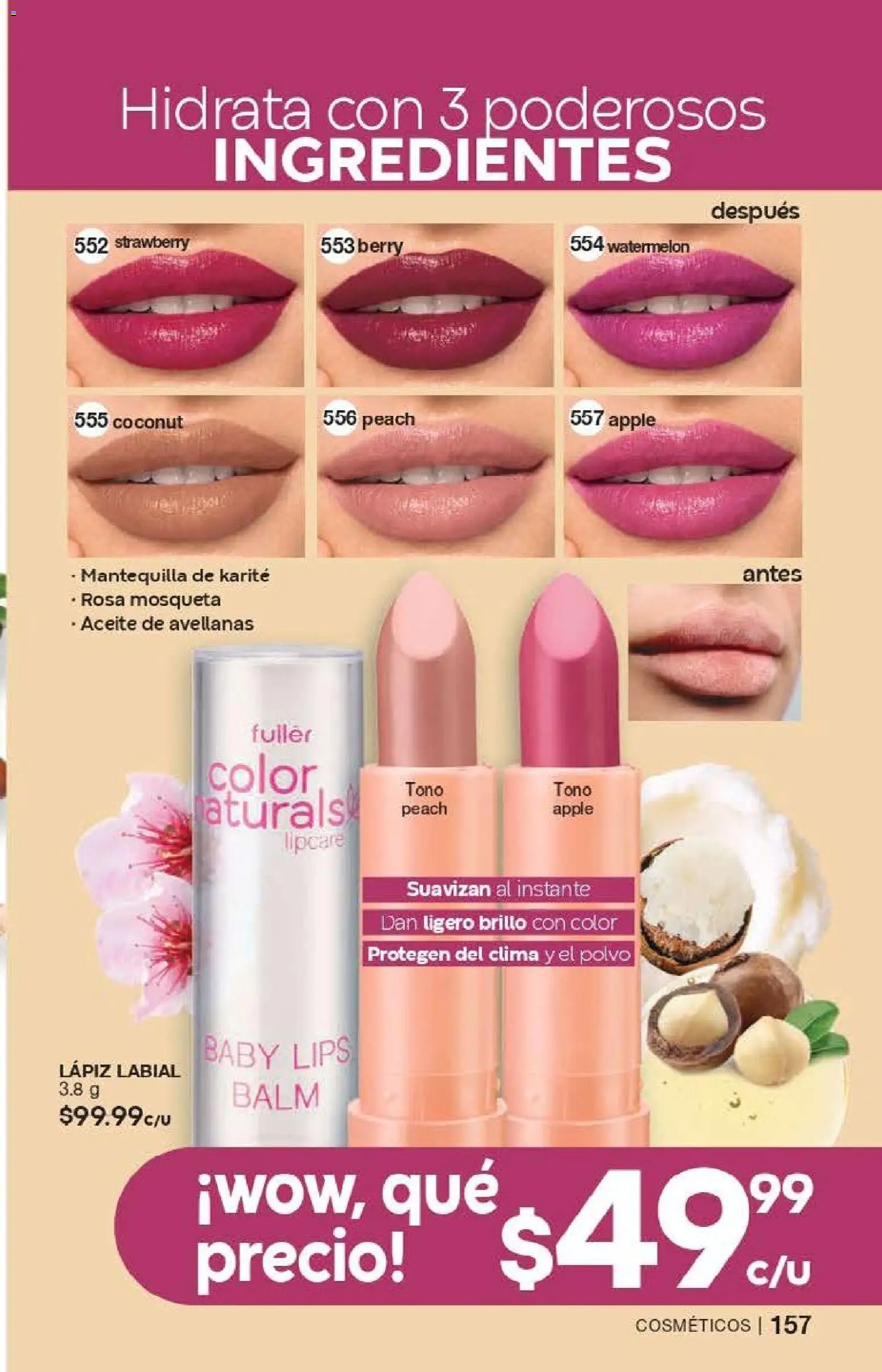 Nuevas ofertas de Fuller válidas en toda la República Mexicana desde el 13.05.2026. ¡Encuentra las mejores ofertas en Fuller campaña 3 2026! | Página: 155 | Productos: Mantequilla, Brillo, Aceite, Polvo