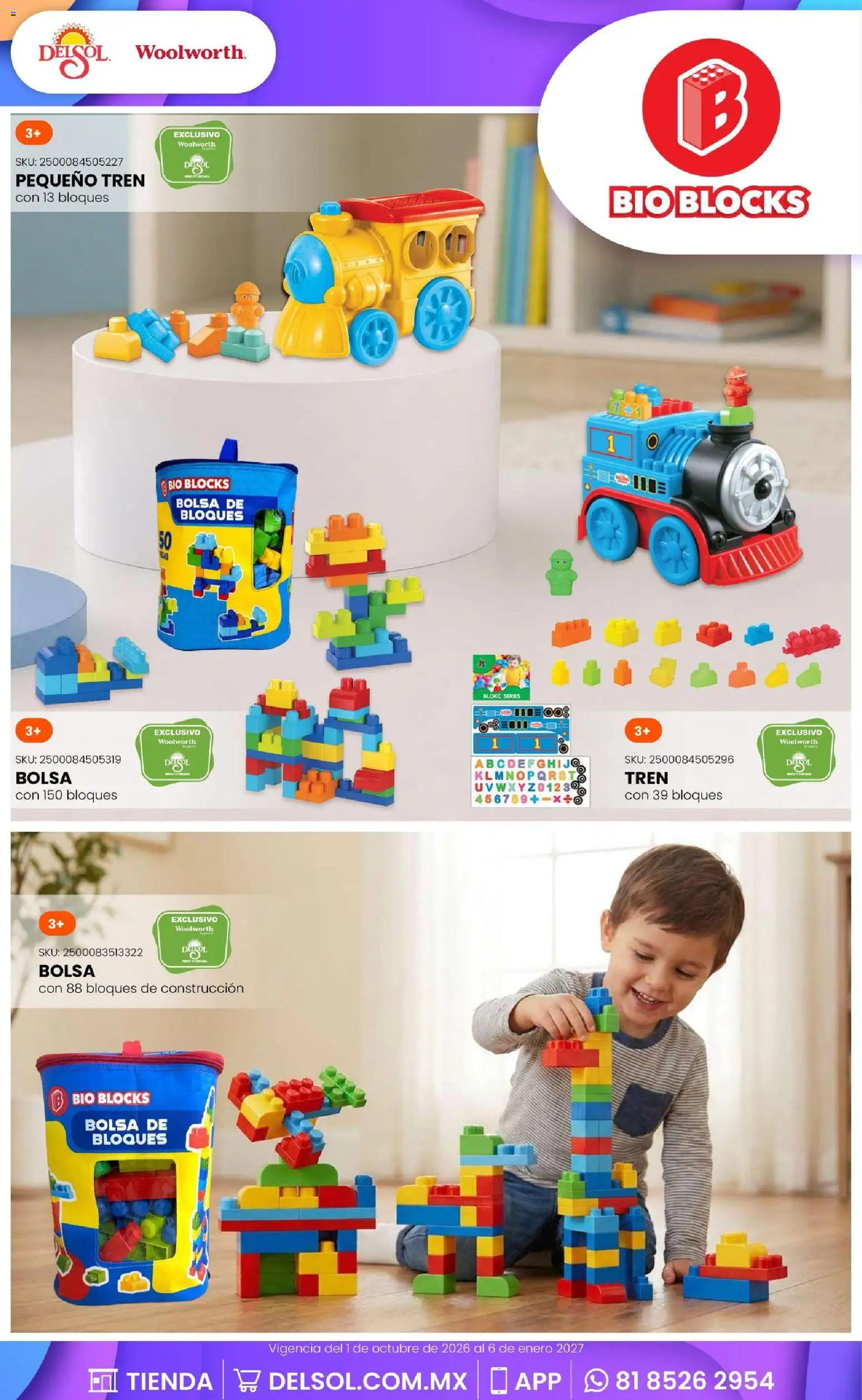 Nuevas ofertas de Del Sol y Woolworth válidas en toda la República Mexicana desde el 01/10/2026. ¡Encuentra las mejores ofertas en Del Sol y Woolworth catálogo El Castillo del Juguete! | Página: 6 | Productos: Bolsa