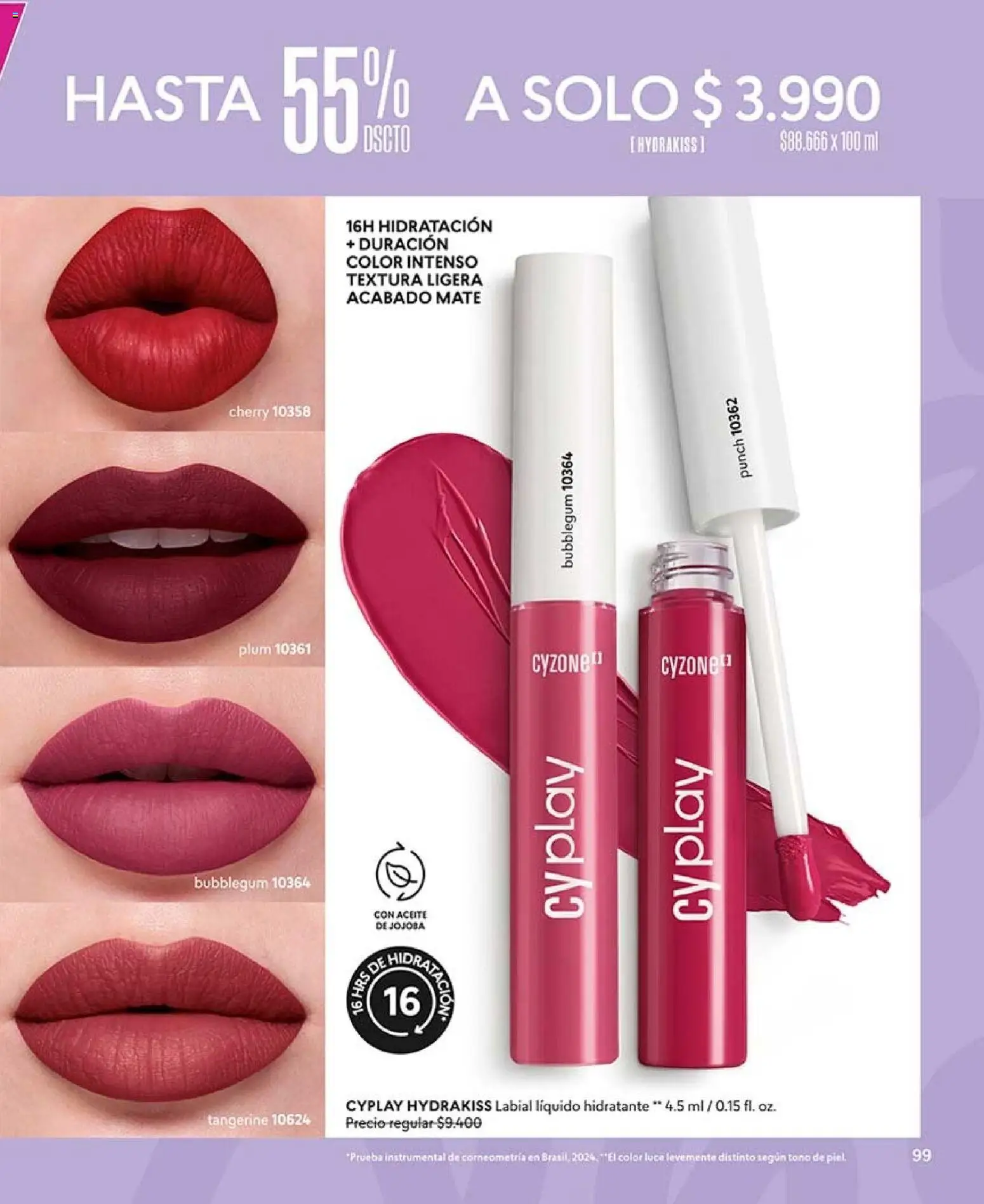 Catálogo CyZone Campaña 13 │ válido desde el 25.07.2026 | Página: 111 | Productos: Mate, Labial, Aceite