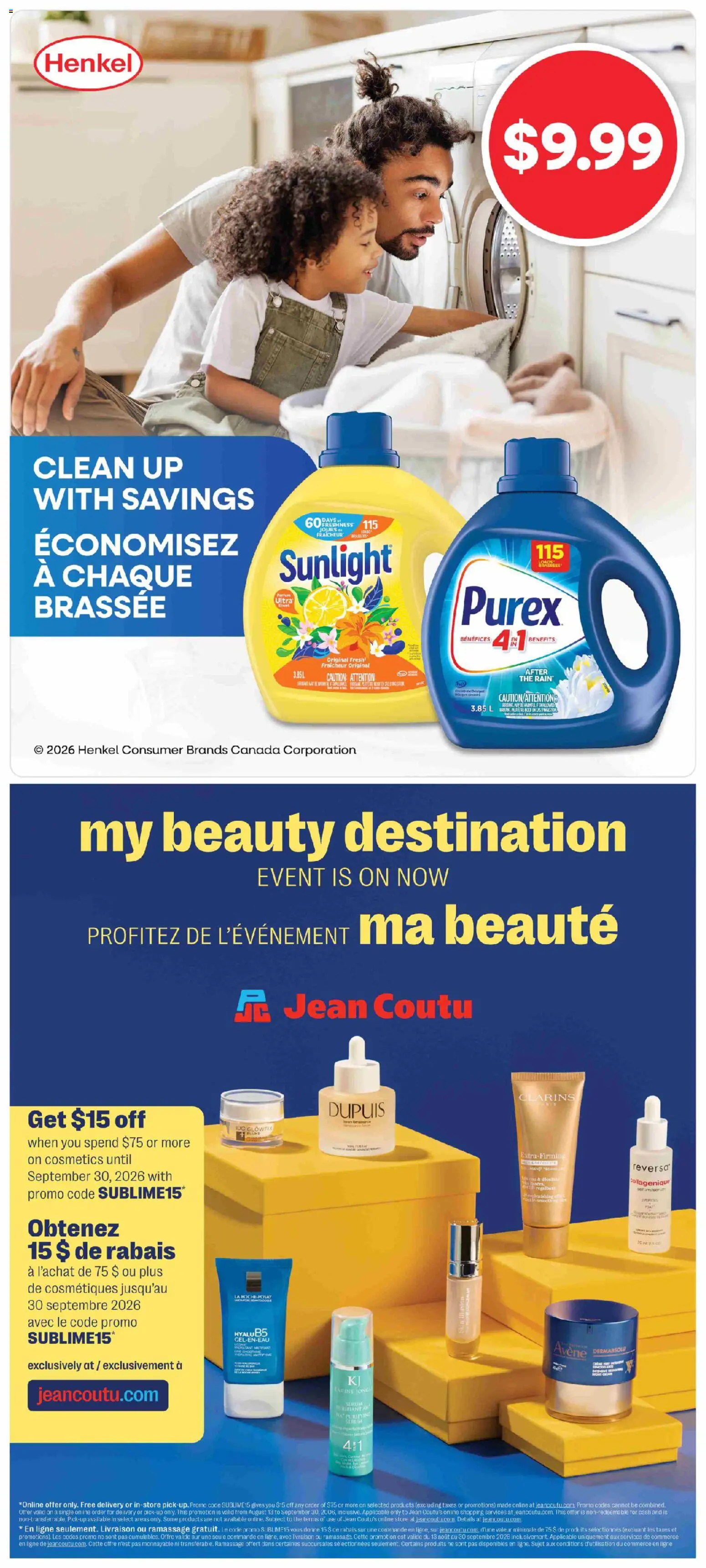 Jean Coutu flyer valid from Sep 17, 2026 | Page: 10 | Products: Cream