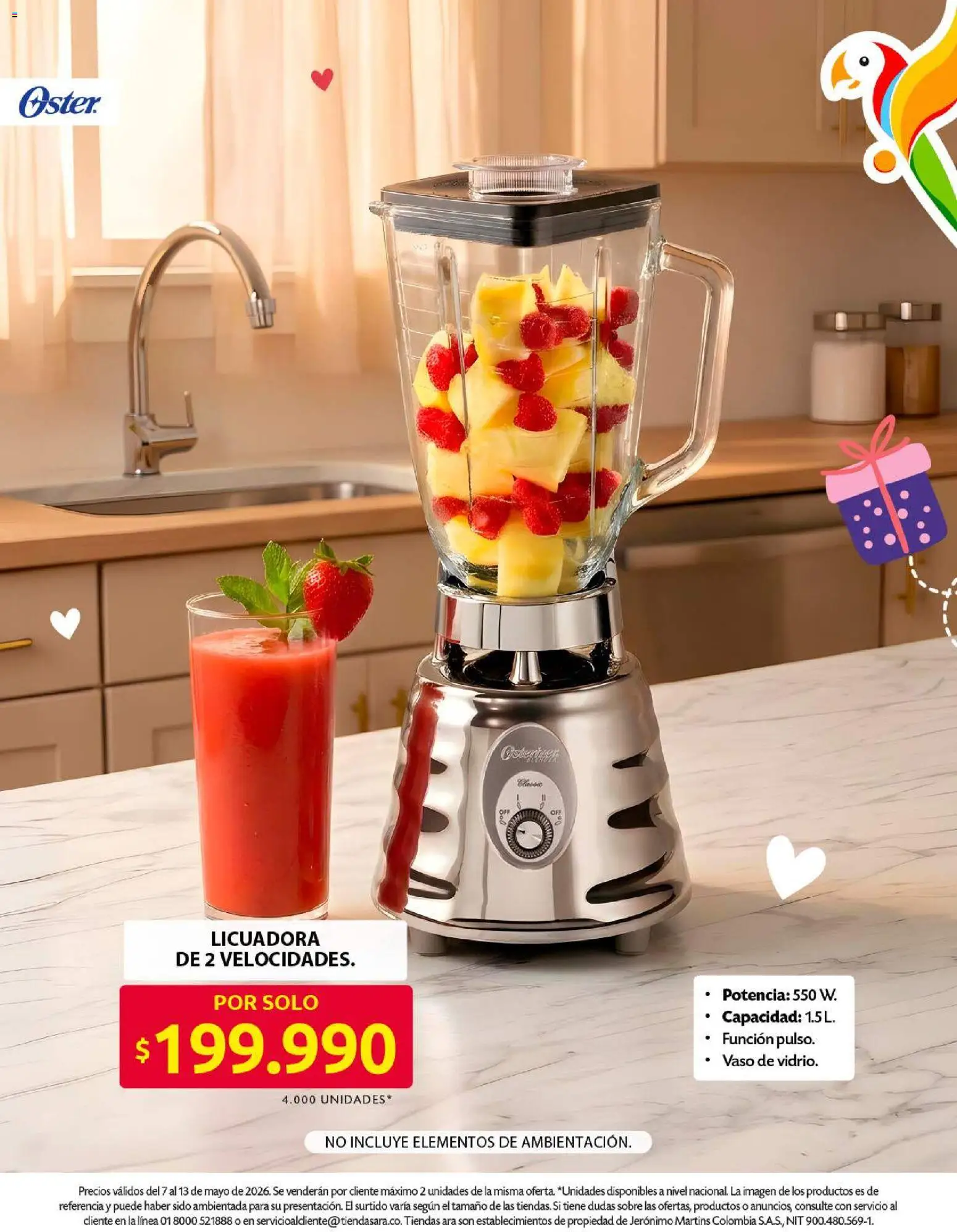 Ara revista - valida desde el 07.05.2026 | Página: 22 | Productos: Sobre, Licuadora