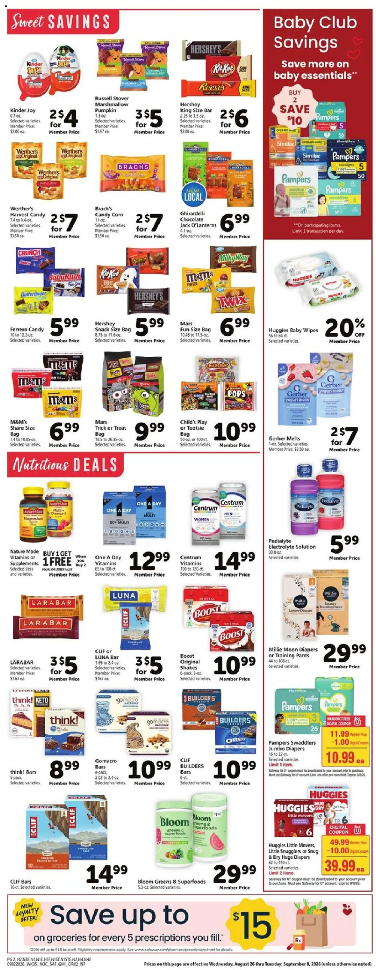 Safeway Weekly Ad - valid from 09/02/2026 | Page: 9 | Products: Corn, Diapers, Oreo, Bag