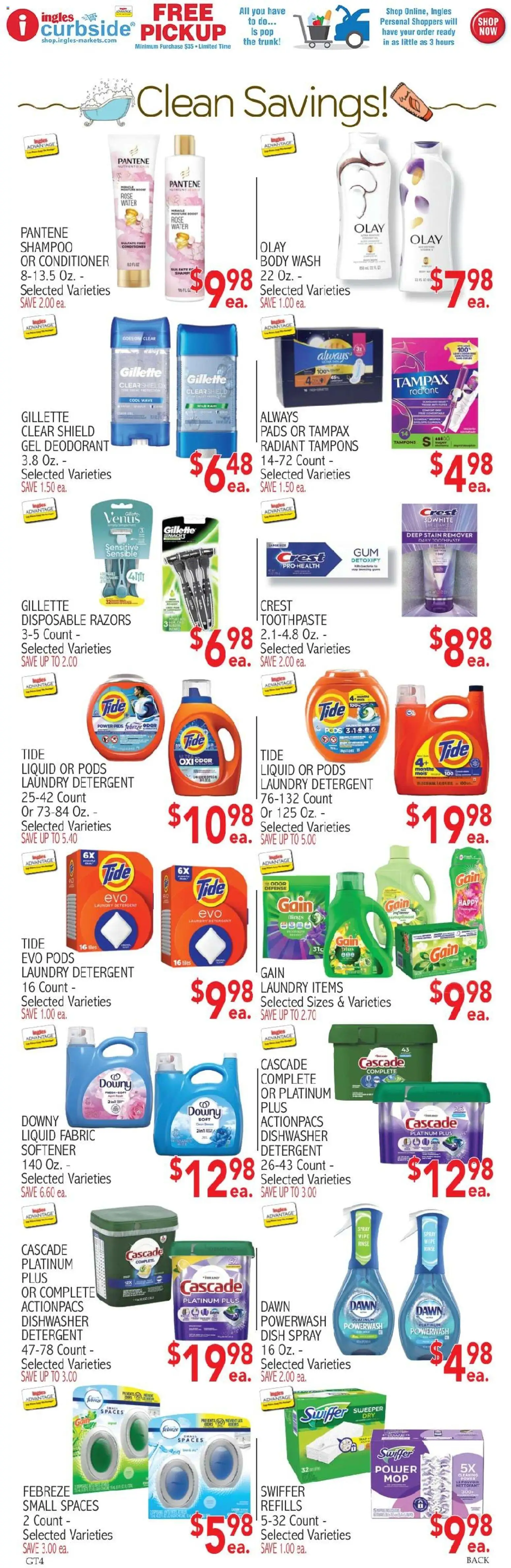 Ingles - Weekly flyer - valid from 08/05/2026 | Page: 8 | Products: Deodorant, Detergent, Water, Dishwasher