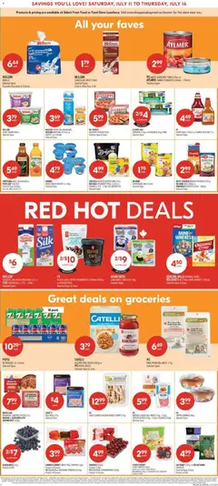 Preview of Shoppers weekly flyer / circulaire from shop Shoppers valid from Jul 10, 2026 | Page: 4 | Products: Sour cream, Ketchup, Ice cream, Milk