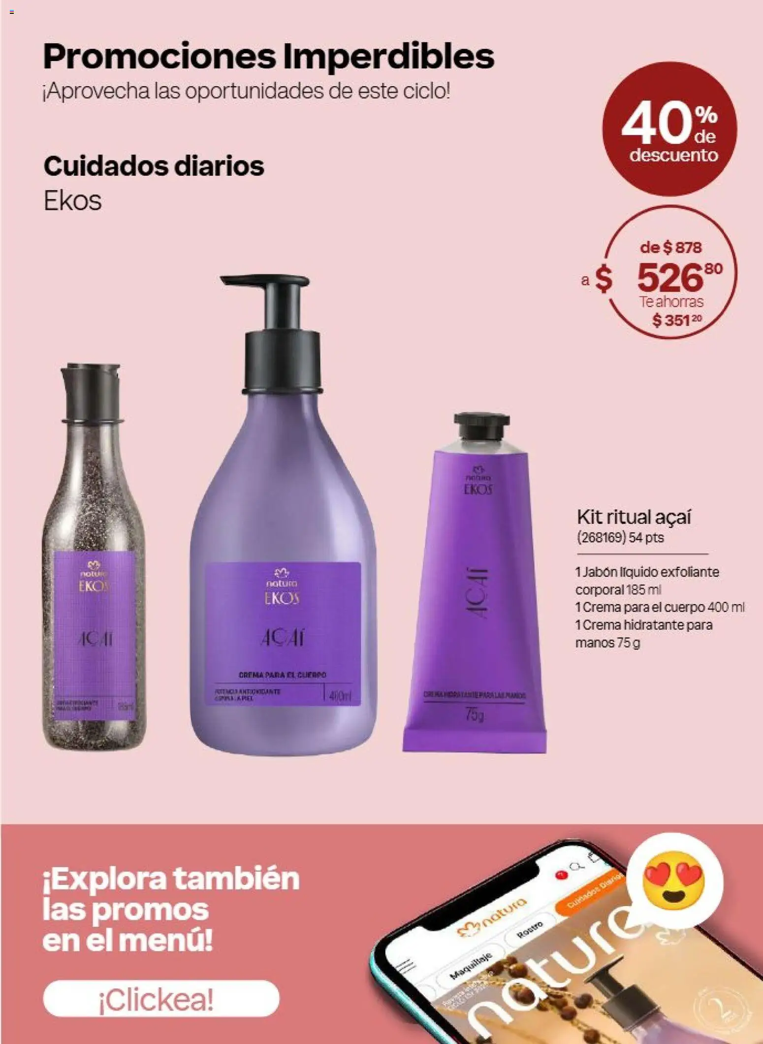 Nuevas ofertas de Natura válidas en toda la República Mexicana desde el 21/08/2026. ¡Encuentra las mejores ofertas en Natura campaña 13 2026! | Página: 7 | Productos: Jabón líquido, Exfoliante, Té, Jabón
