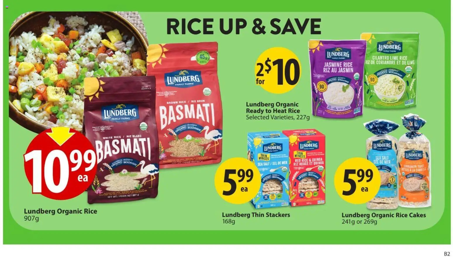 Save on foods flyer valid from Sep 17, 2026 | Page: 19 | Products: Toast, Jasmine rice, Brown rice, Salt