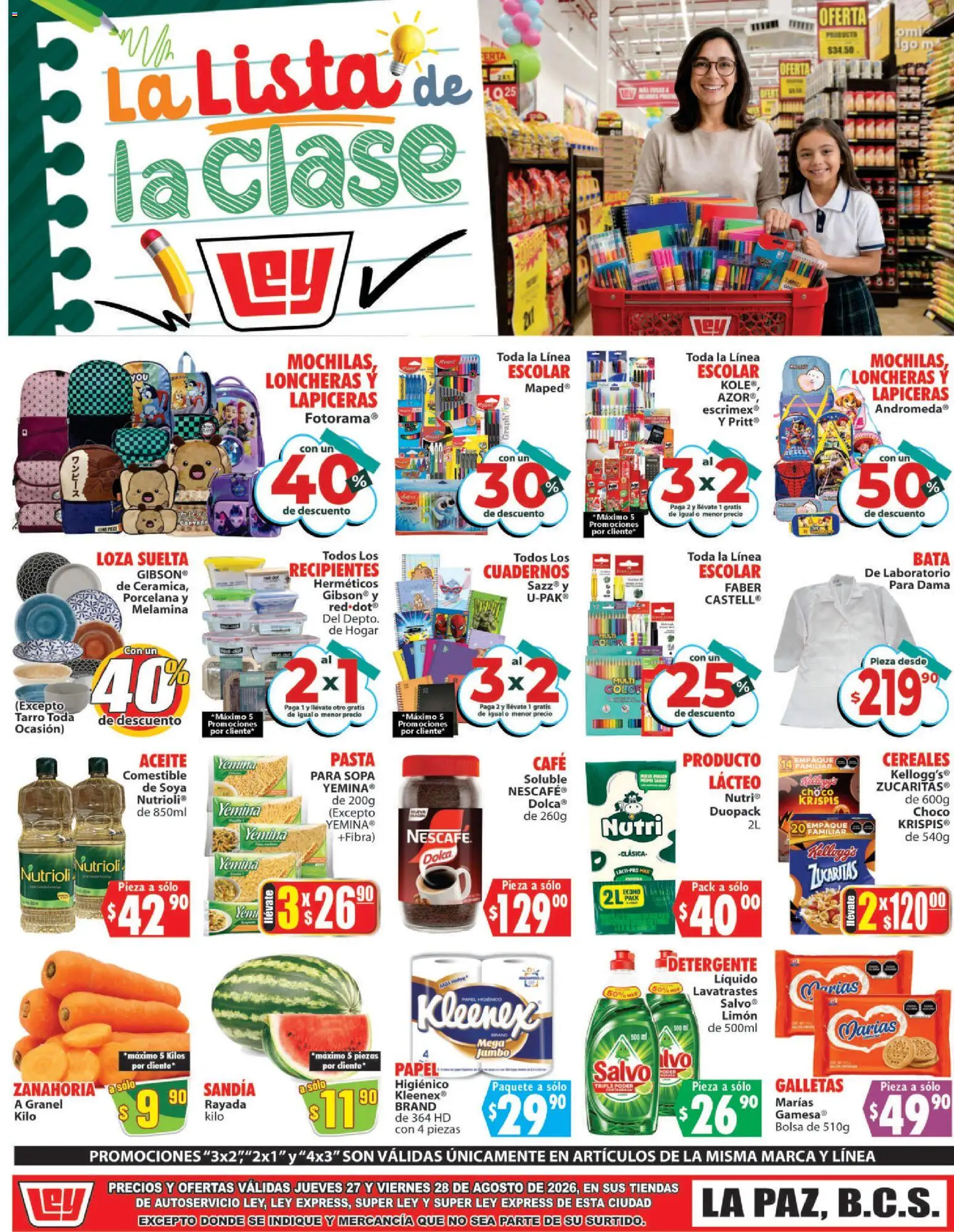 Nuevas ofertas de Casa Ley válidas en toda la República Mexicana desde el 27/08/2026. ¡Encuentra las mejores ofertas en Casa Ley folleto Autoservicio! | Página: 2 | Productos: Sandía, Bolsa, Café, Cereales