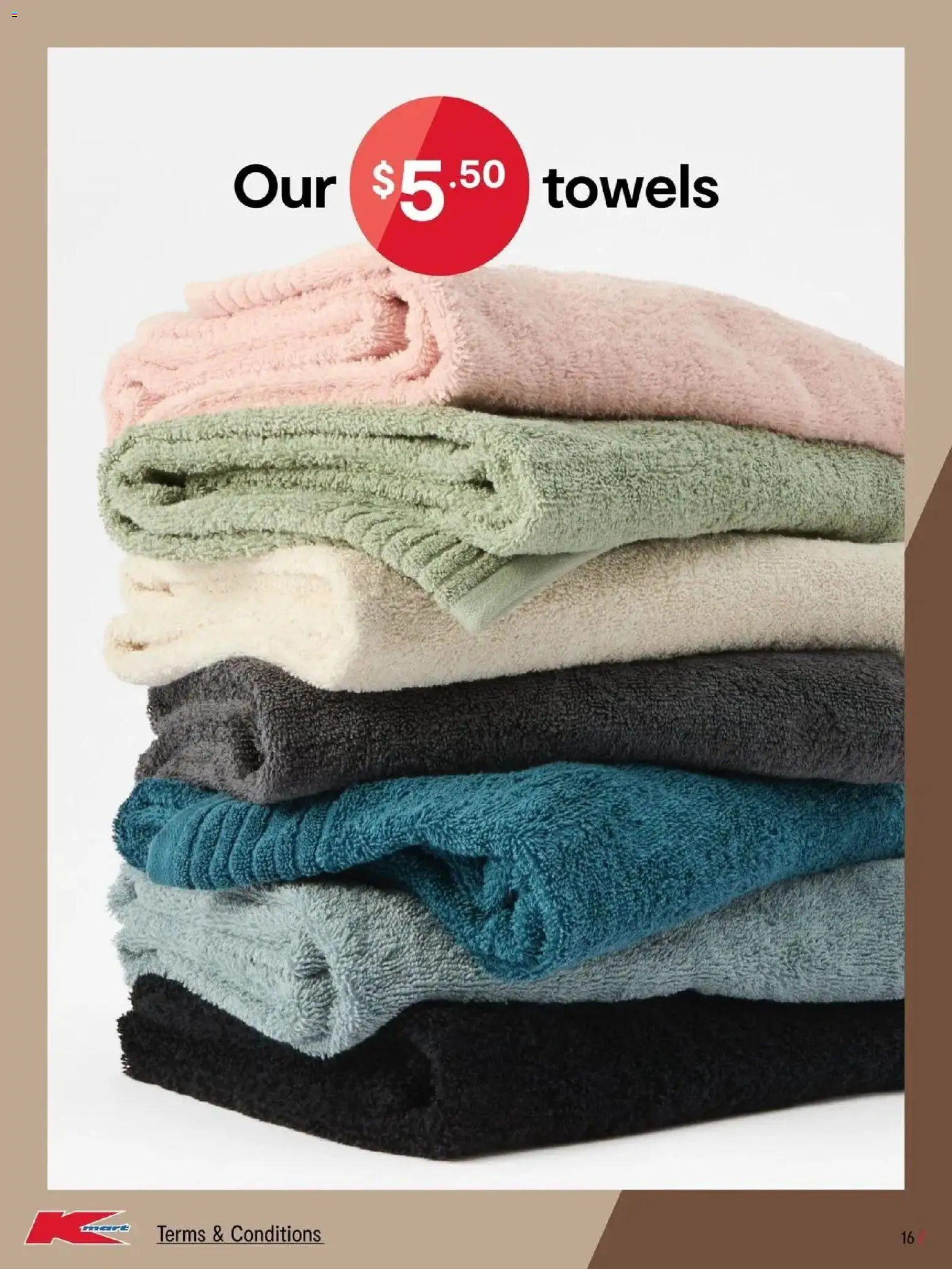 Kmart catalogue - valid from 13.05.2026 | Page: 16 | Products: Towels